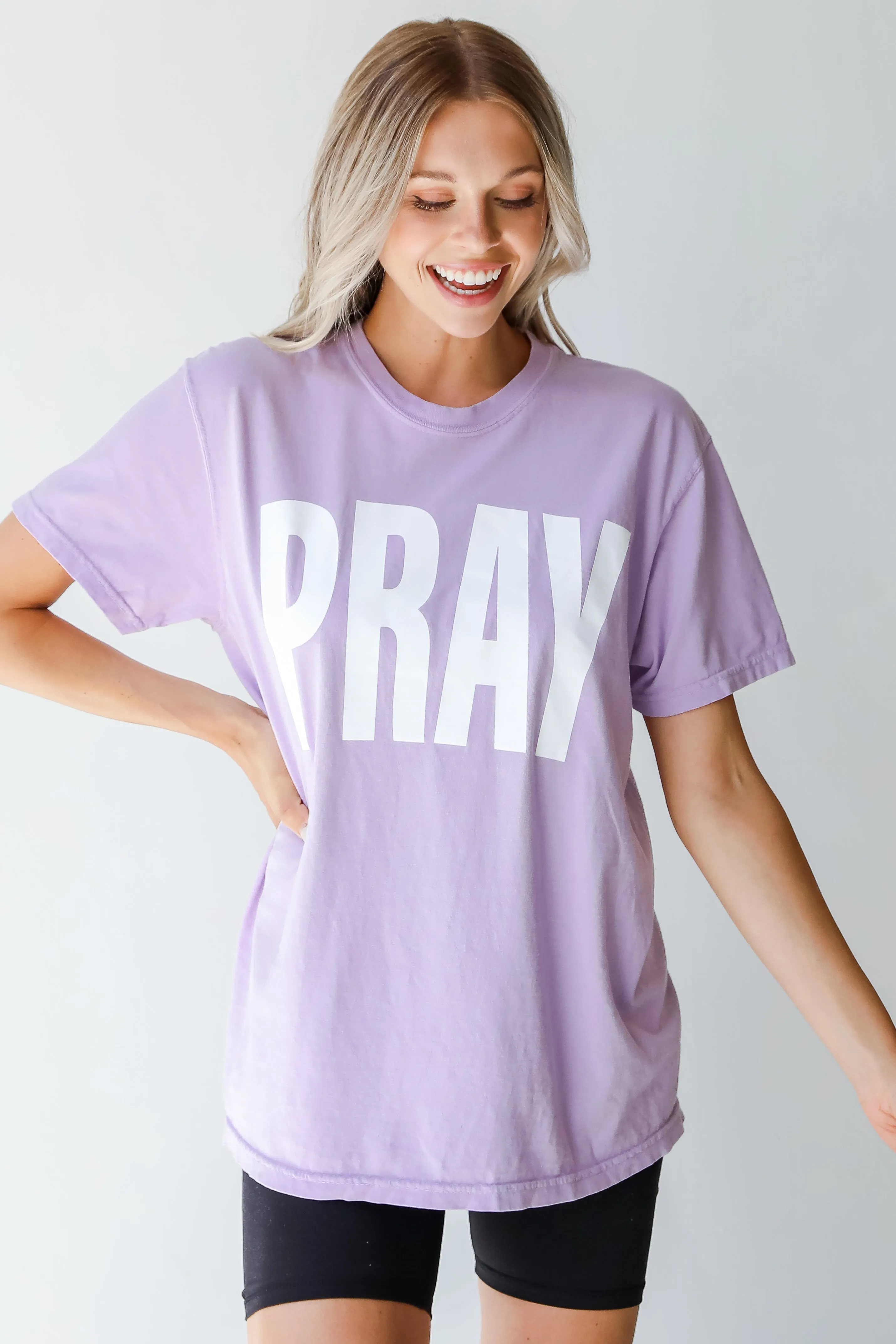 Lavender Pray Tee