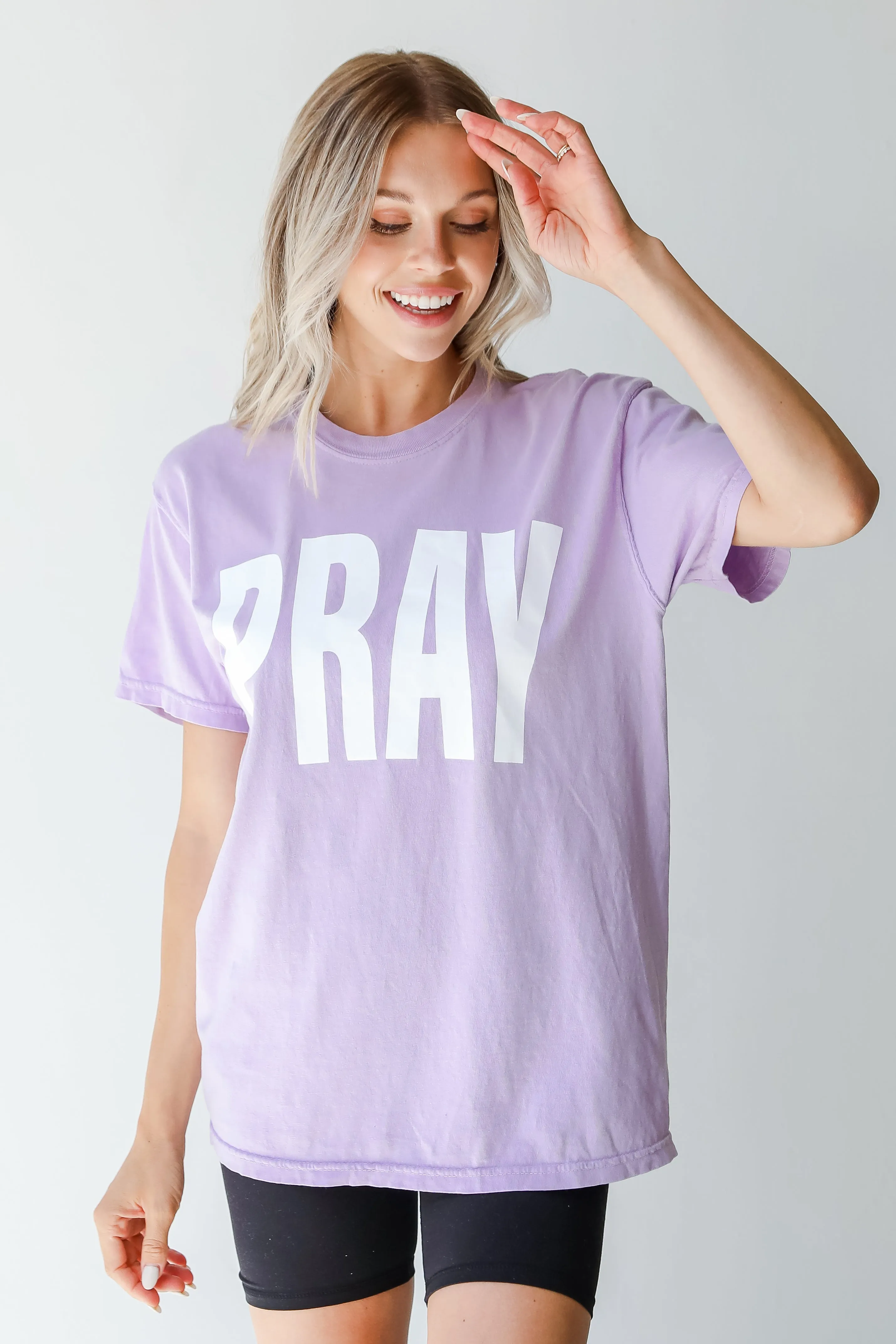 Lavender Pray Tee