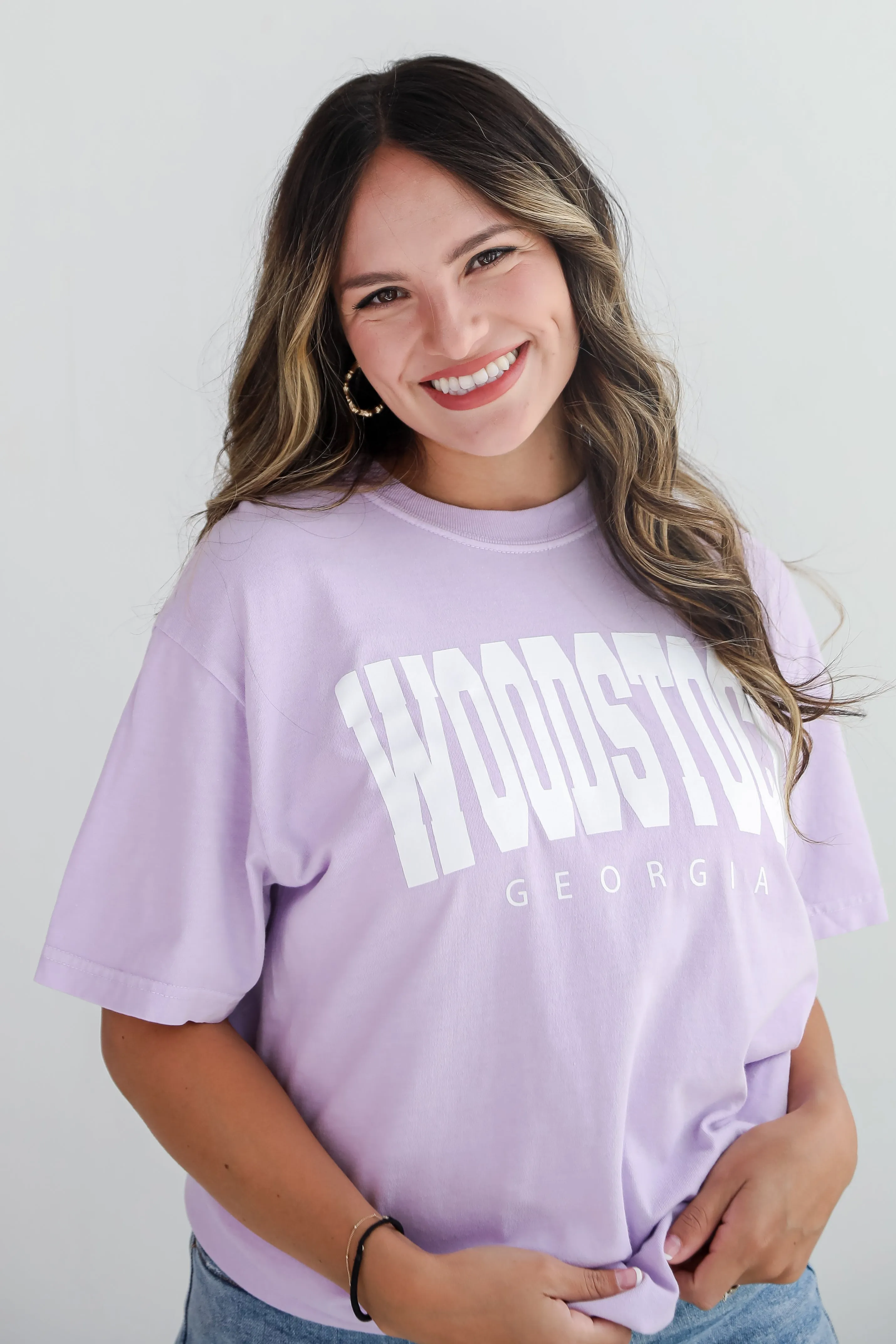 Lavender Woodstock Georgia Tee