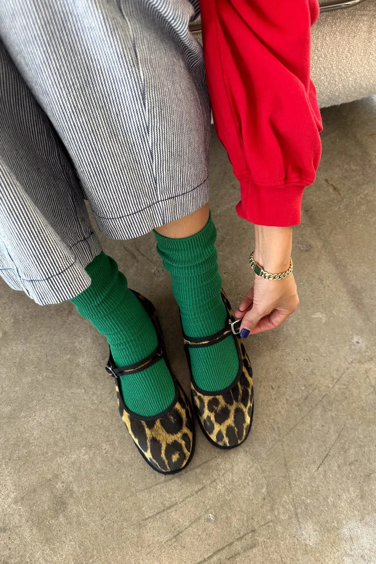 Le Bon Shoppe Deep Green Trouser Socks