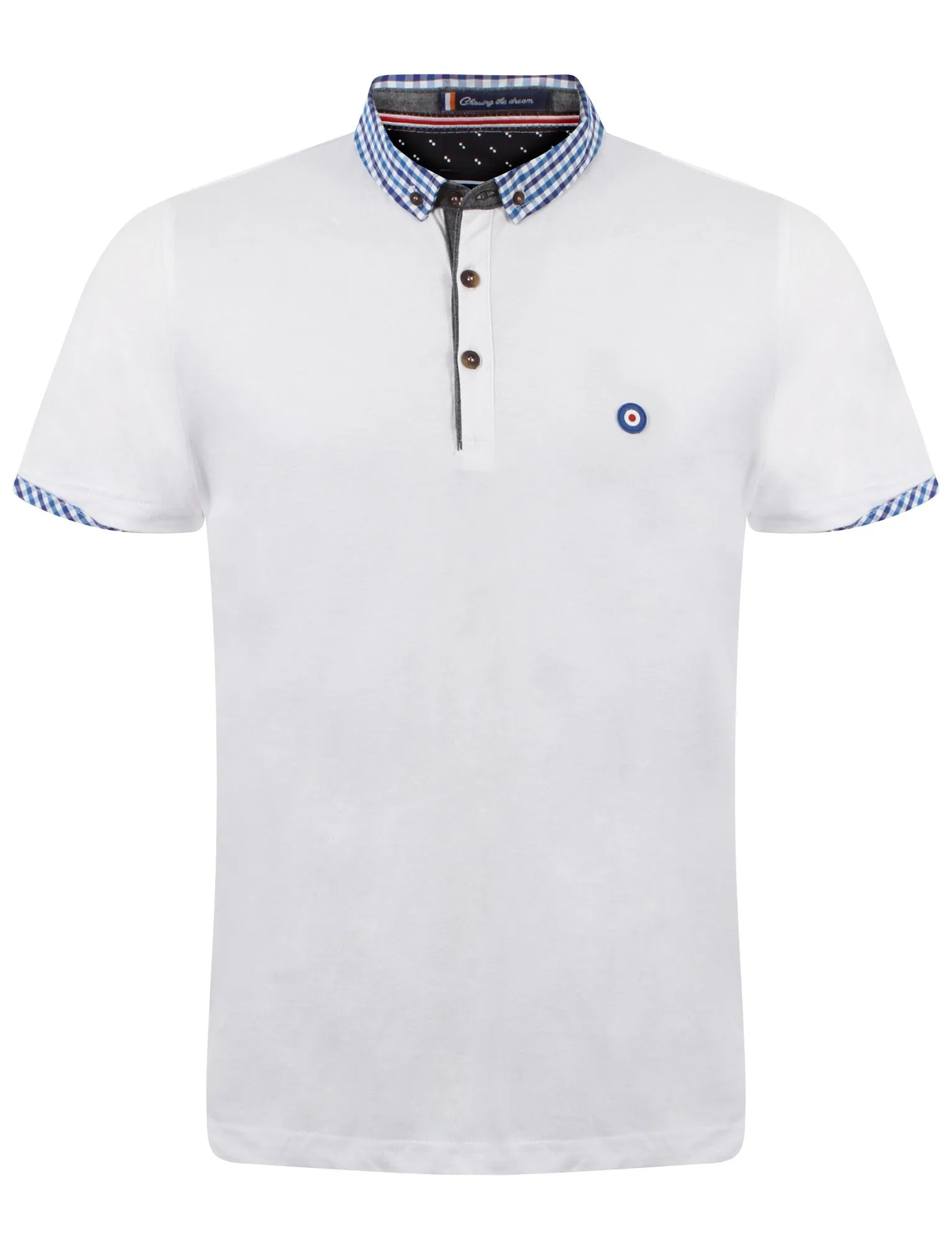 Le Shark Adams Row white polo shirt