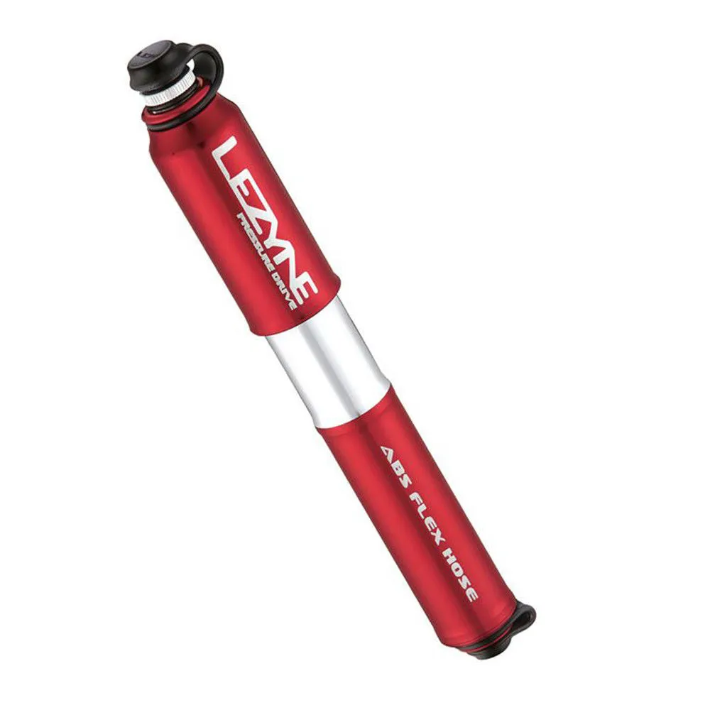 Lezyne Pressure Drive Hand Pump (Red, Medium)