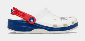 Los Angeles Dodgers Classic Clog Mens Sandals (White/Blue)