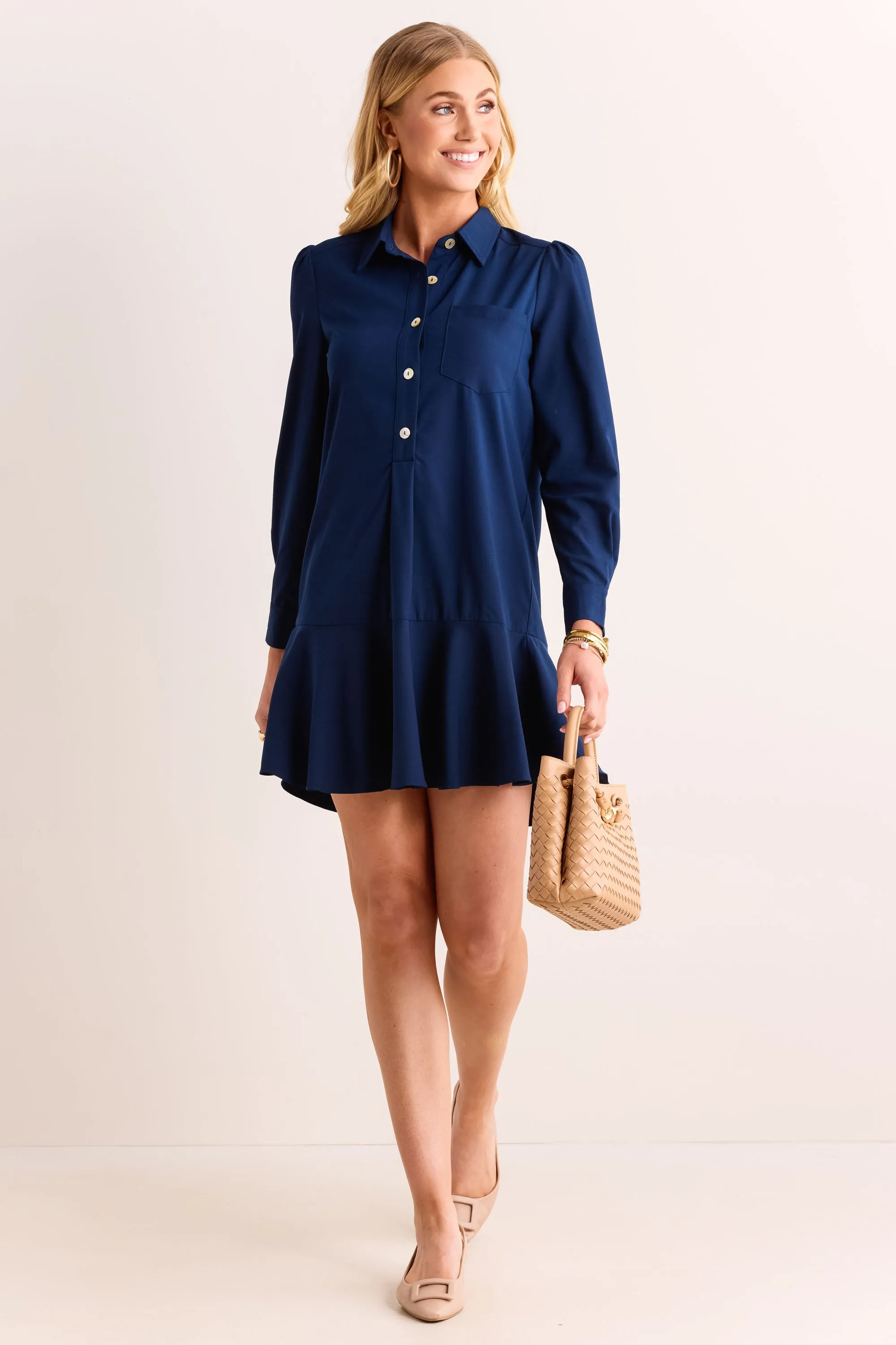 Meagan Dress- Navy