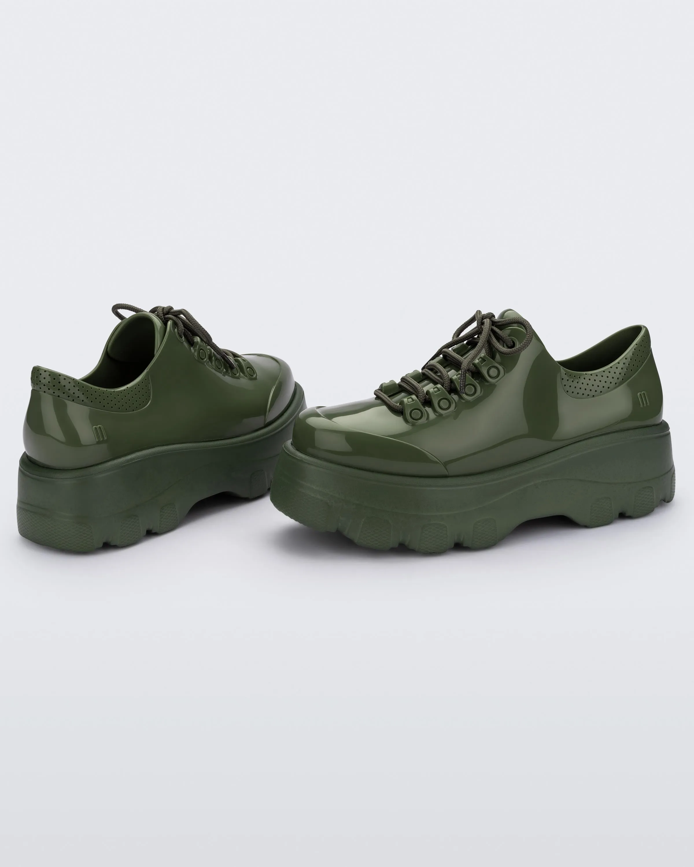 Melissa Kick Off AD Green Heel Sneakers For Women