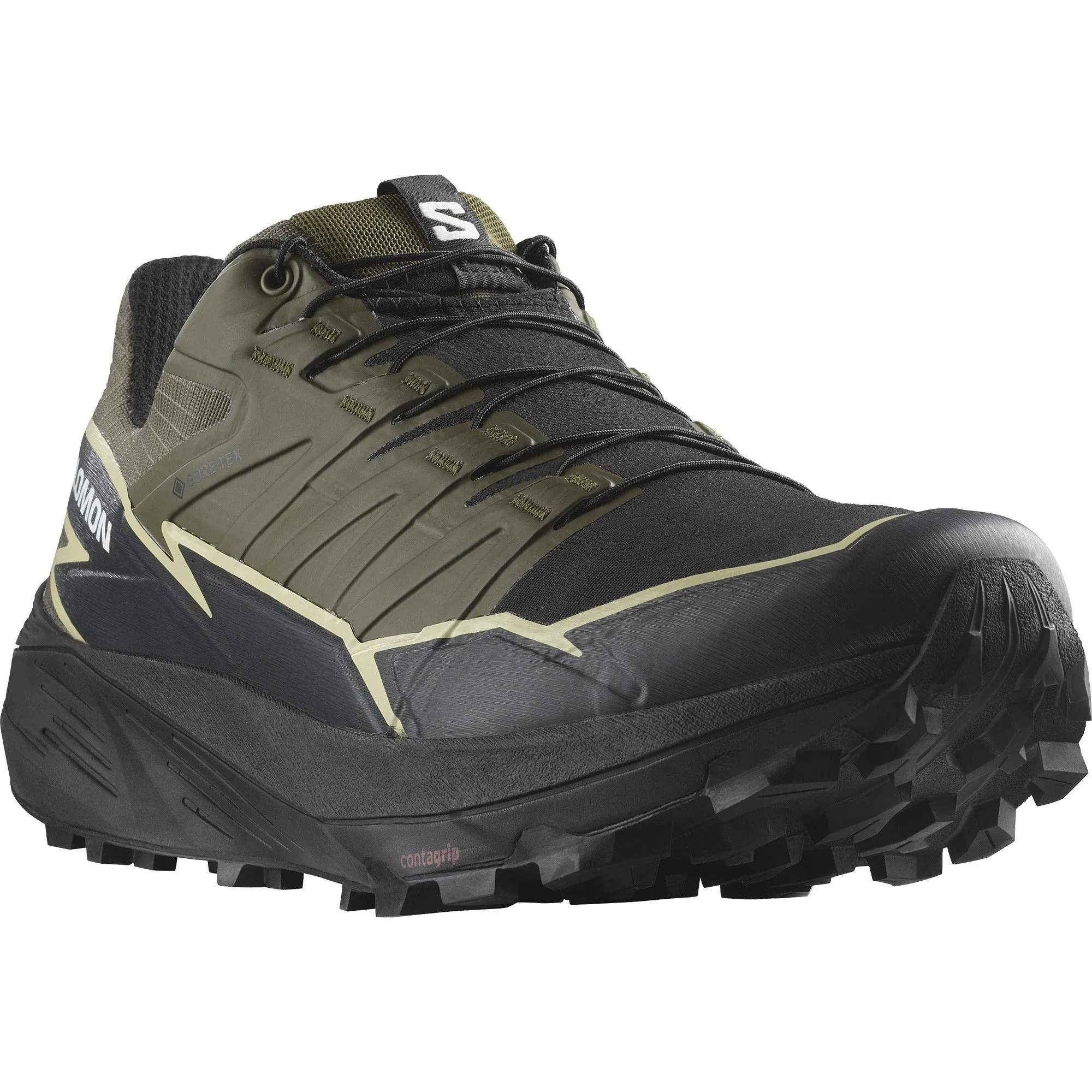 Men's Salomon Thundercross GTX Olive Night Trainers