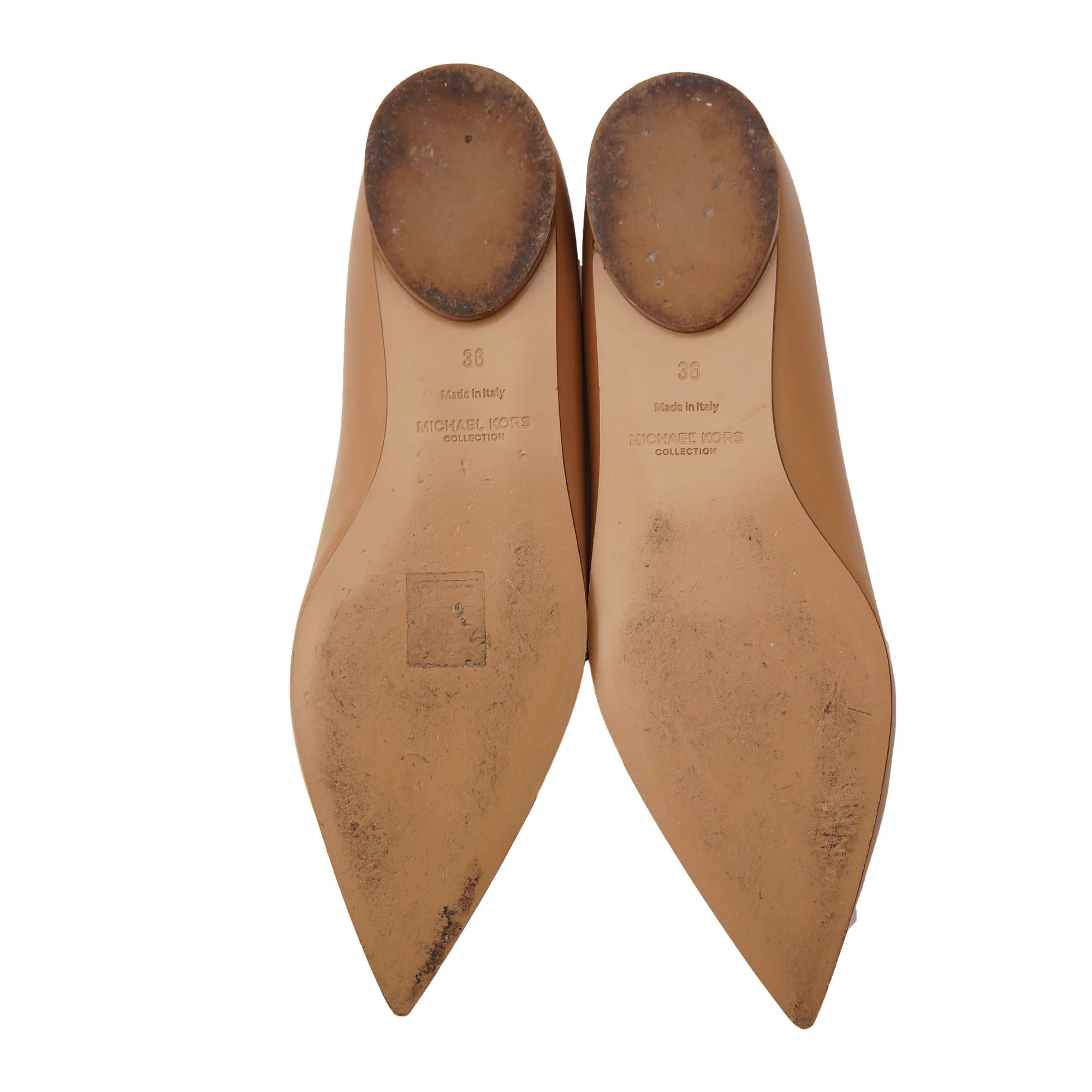 Michael Kors Collection Pointed Toe Ballet Flats