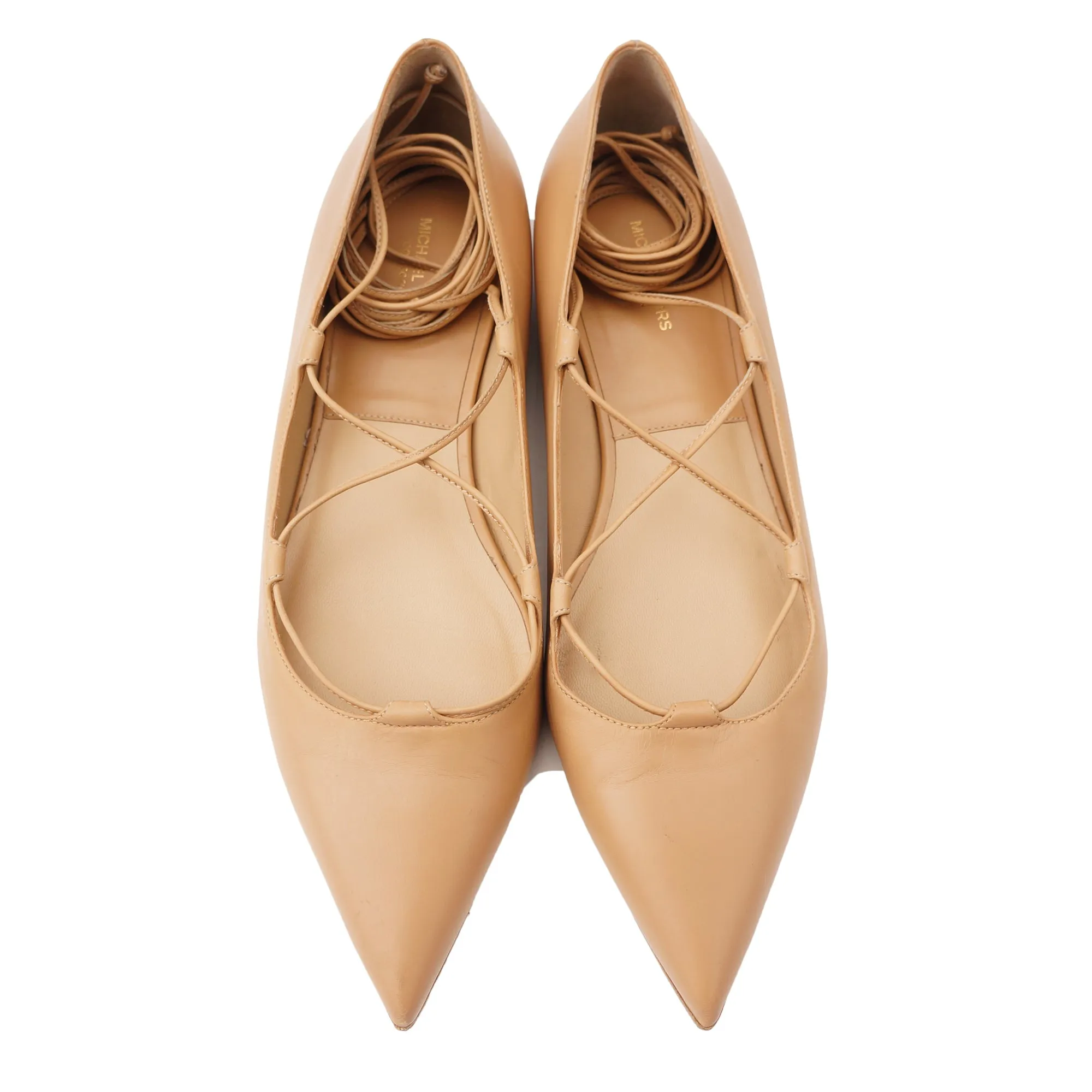 Michael Kors Collection Pointed Toe Ballet Flats