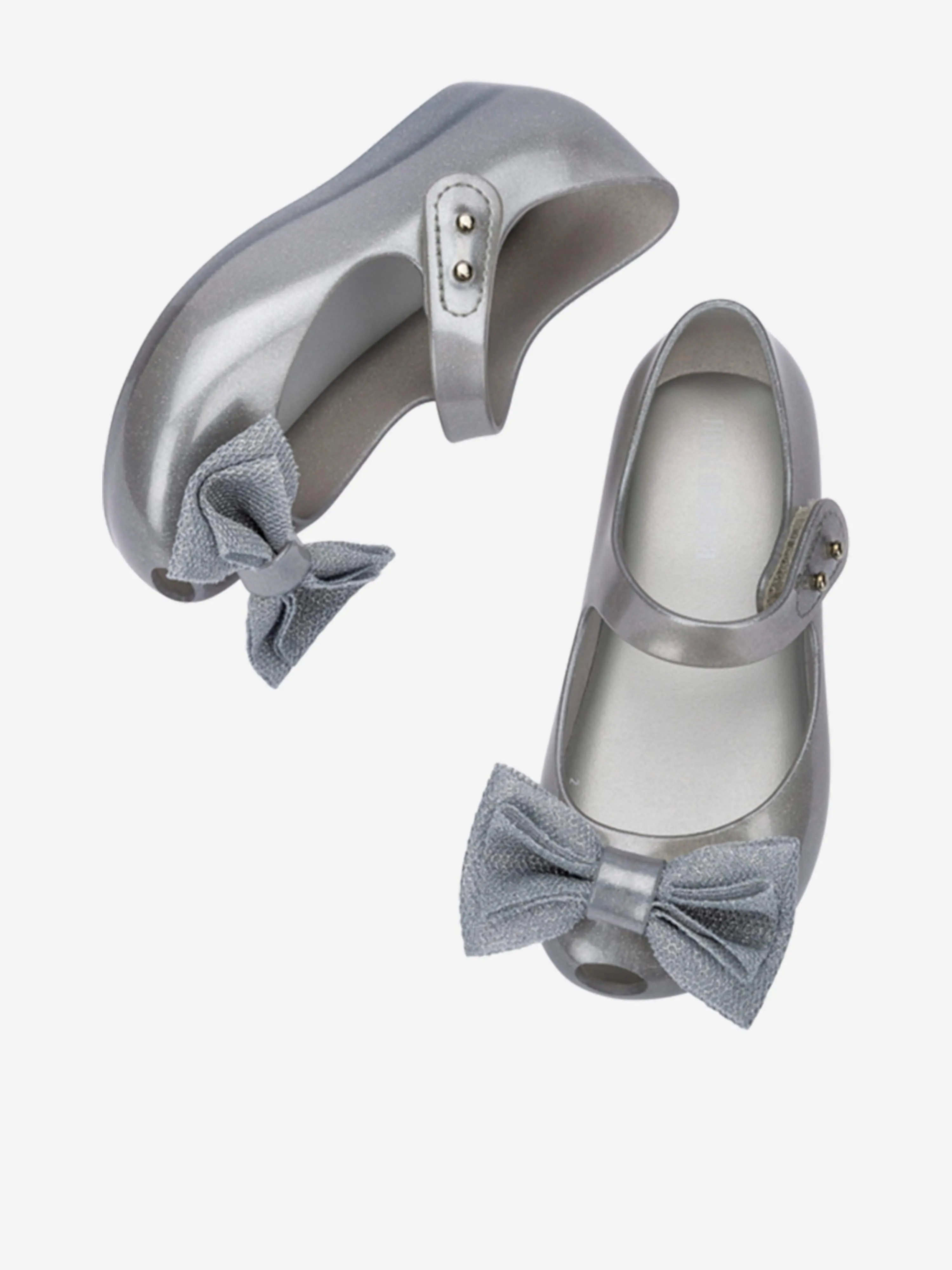 Mini Melissa Girls Ultragirl Sweet XII Shoes in Silver