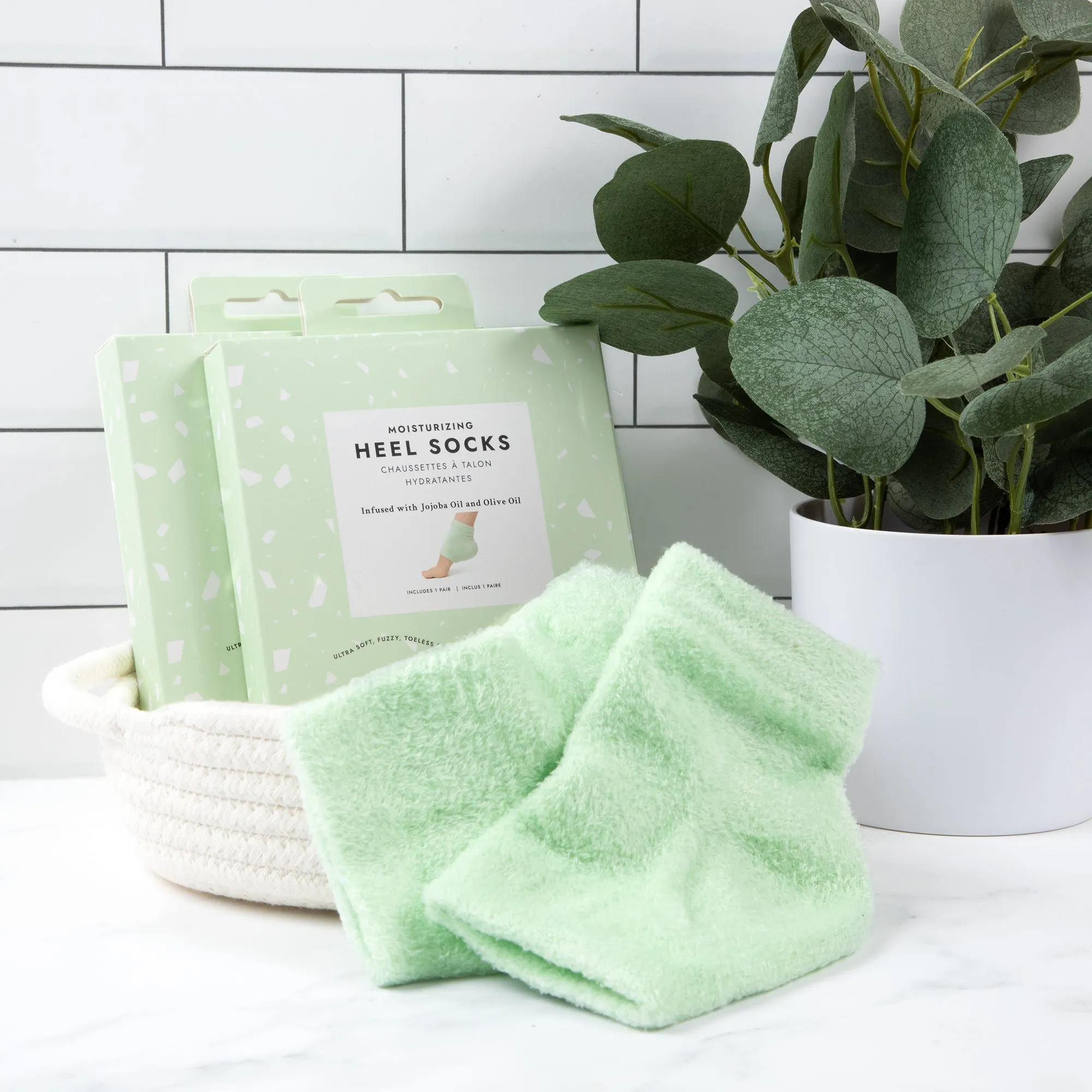 Moisturizing Heel Socks-Green