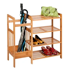 Natural Bamboo Entryway Organizer