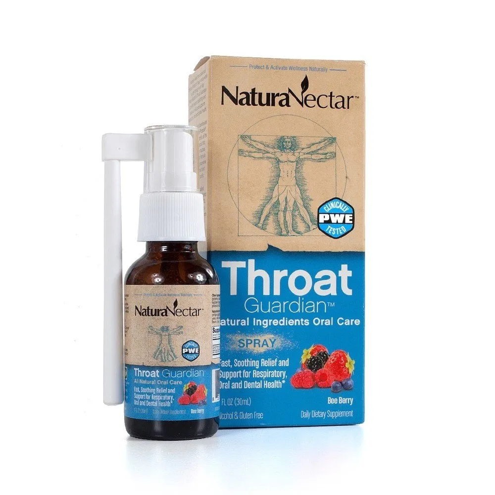 NaturaNectar Throat Guardian Bee Berry Spray 1.01 oz Spray