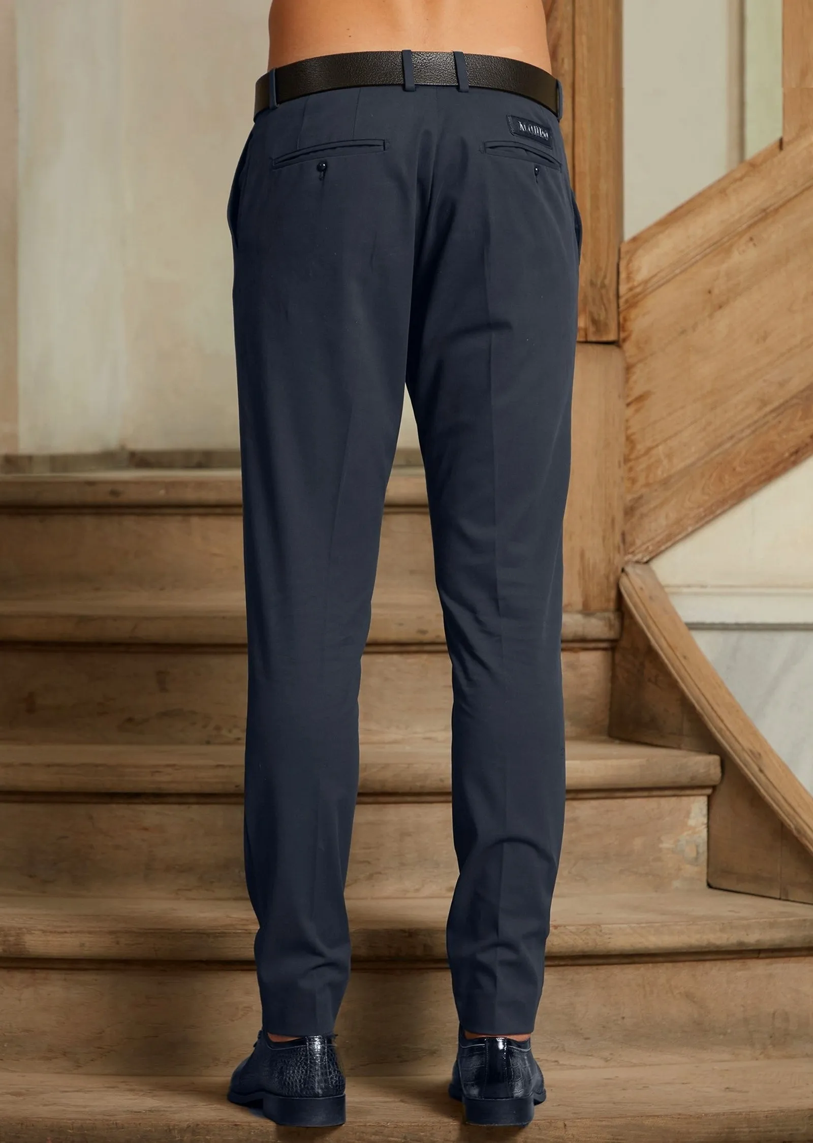 Navy Slim Performance Tech Pants