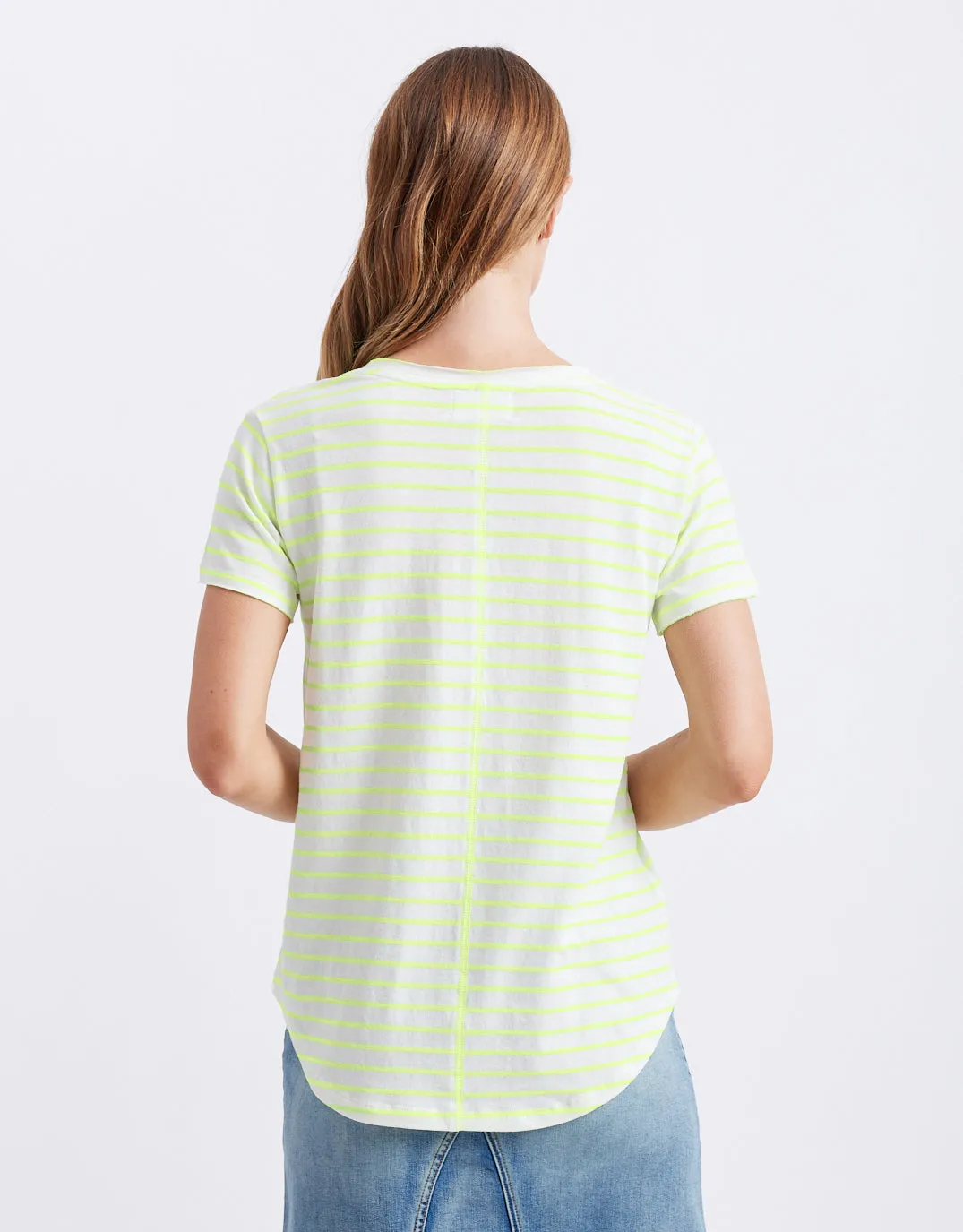 Neon Vee Tee - Neon Yellow