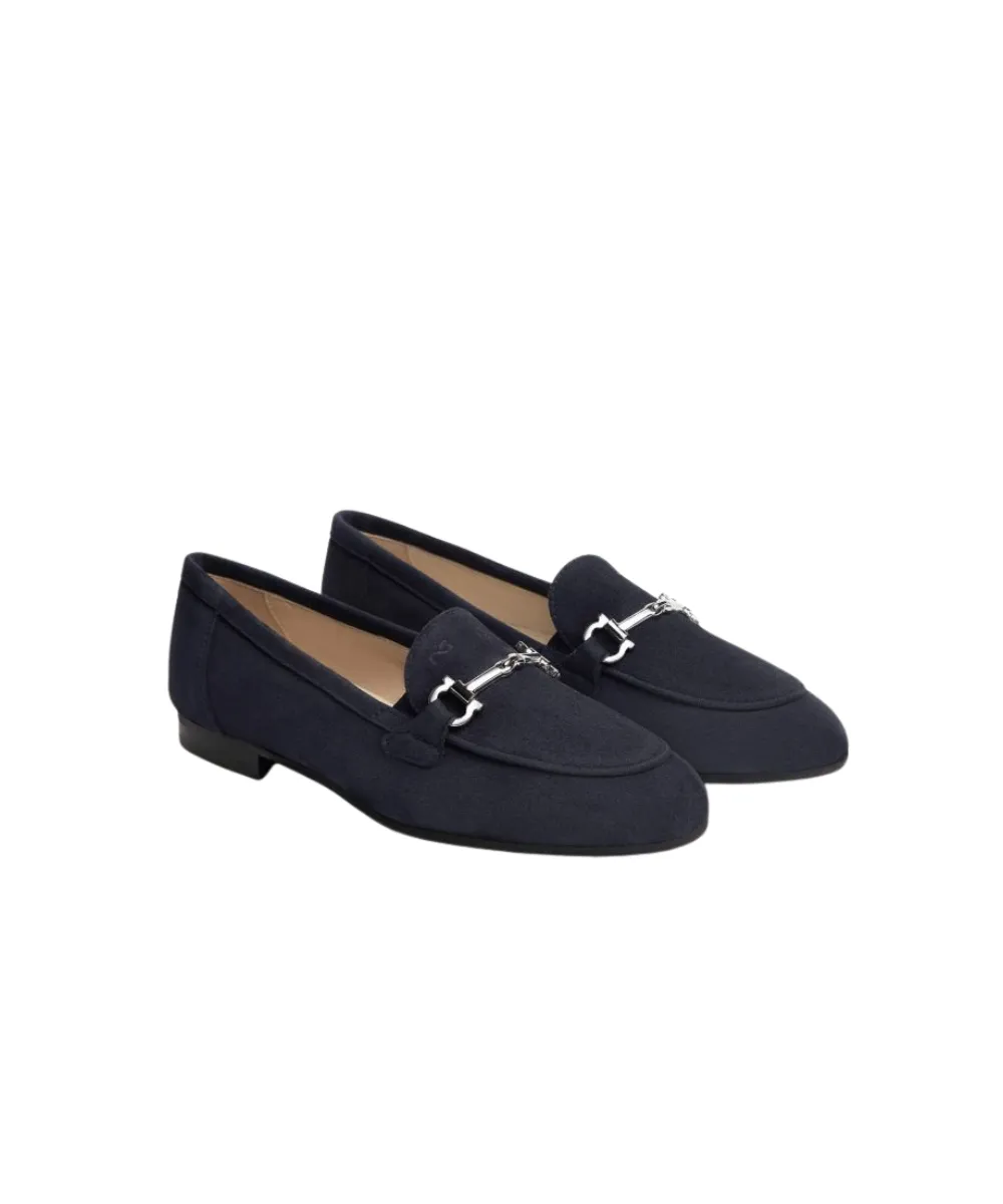 NERO GIARDINI LEATHER LOAFERS FLATS