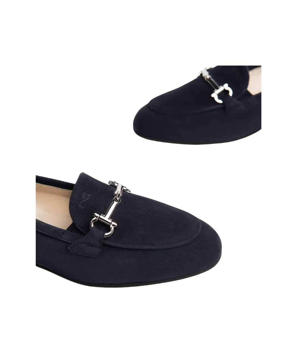 NERO GIARDINI LEATHER LOAFERS FLATS