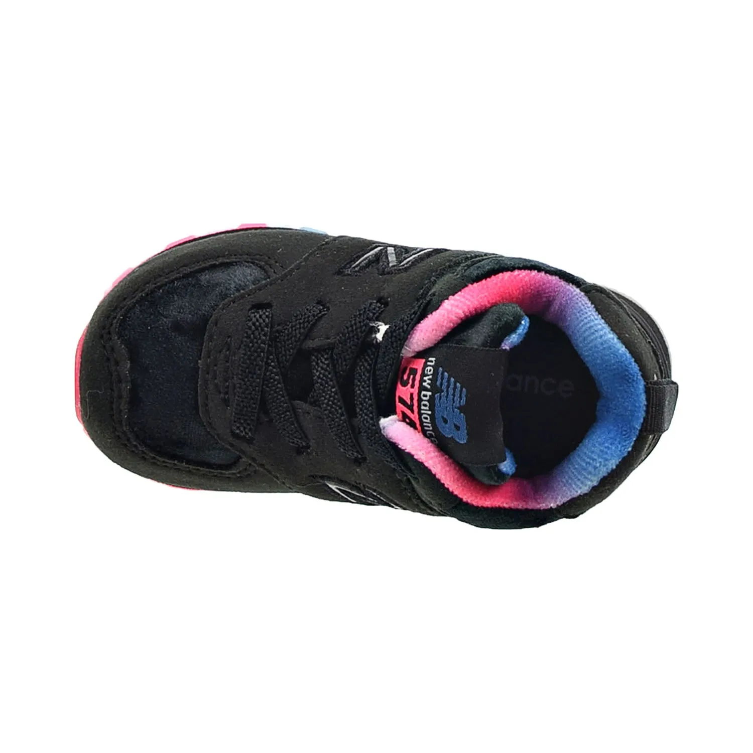 New Balance 574 Toddlers Shoes Black-Pink-Blue