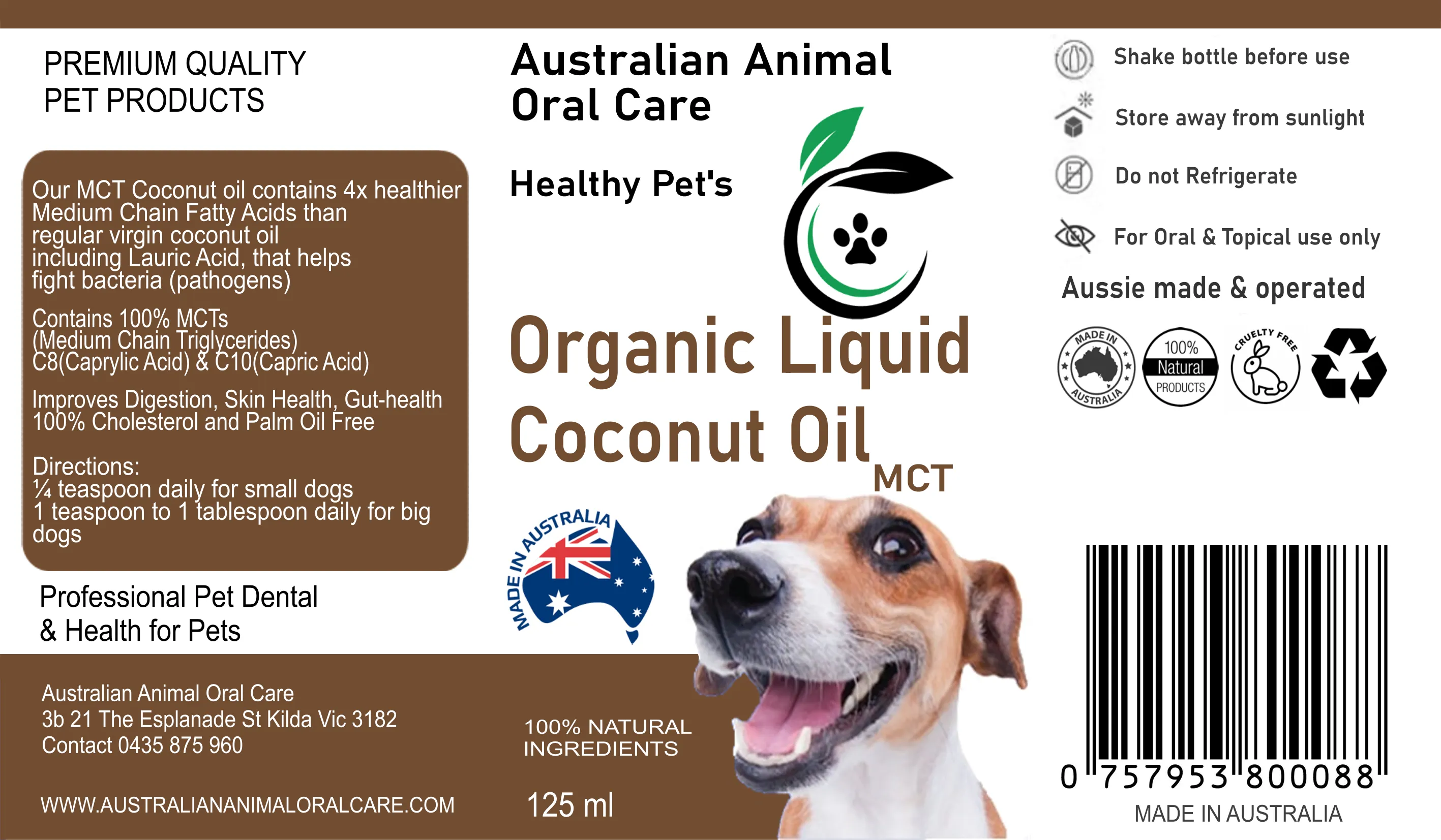 Organic Coconut Oil - MCT