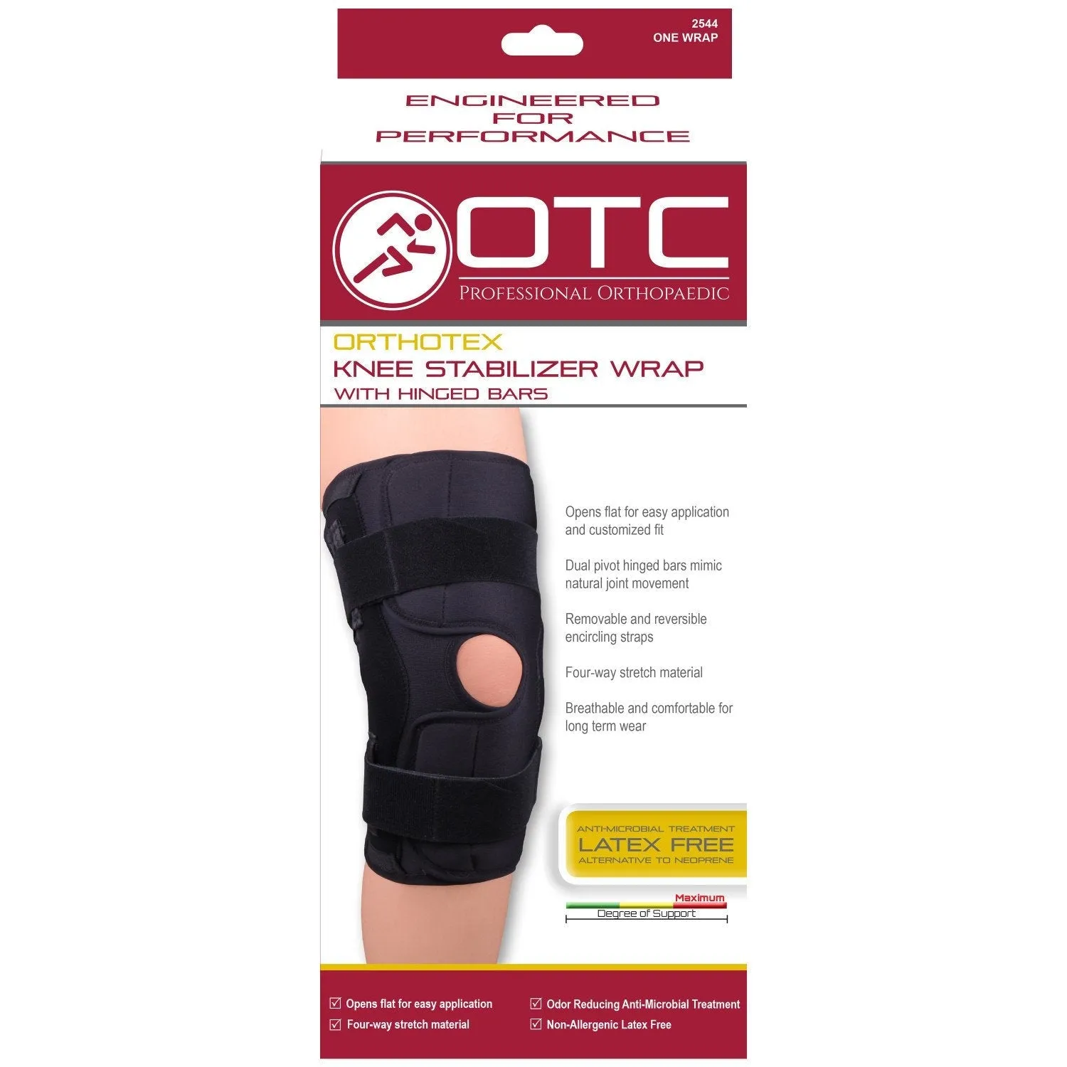 OTC KNEE WRAP ORTH HINGED - 2544 - CLEARANCE