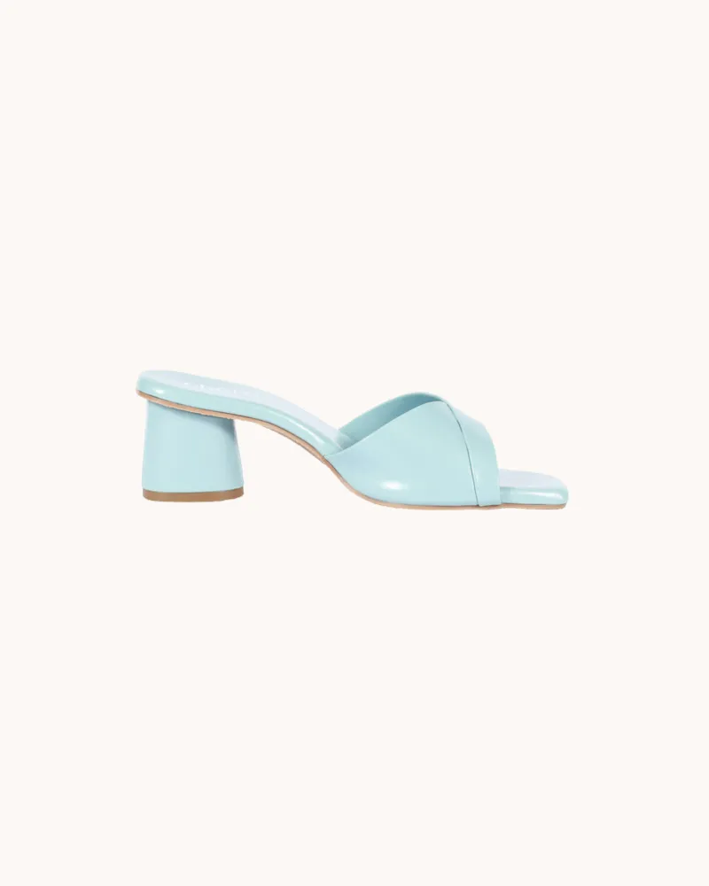 Pastel Blue Chic Block Heels for Women