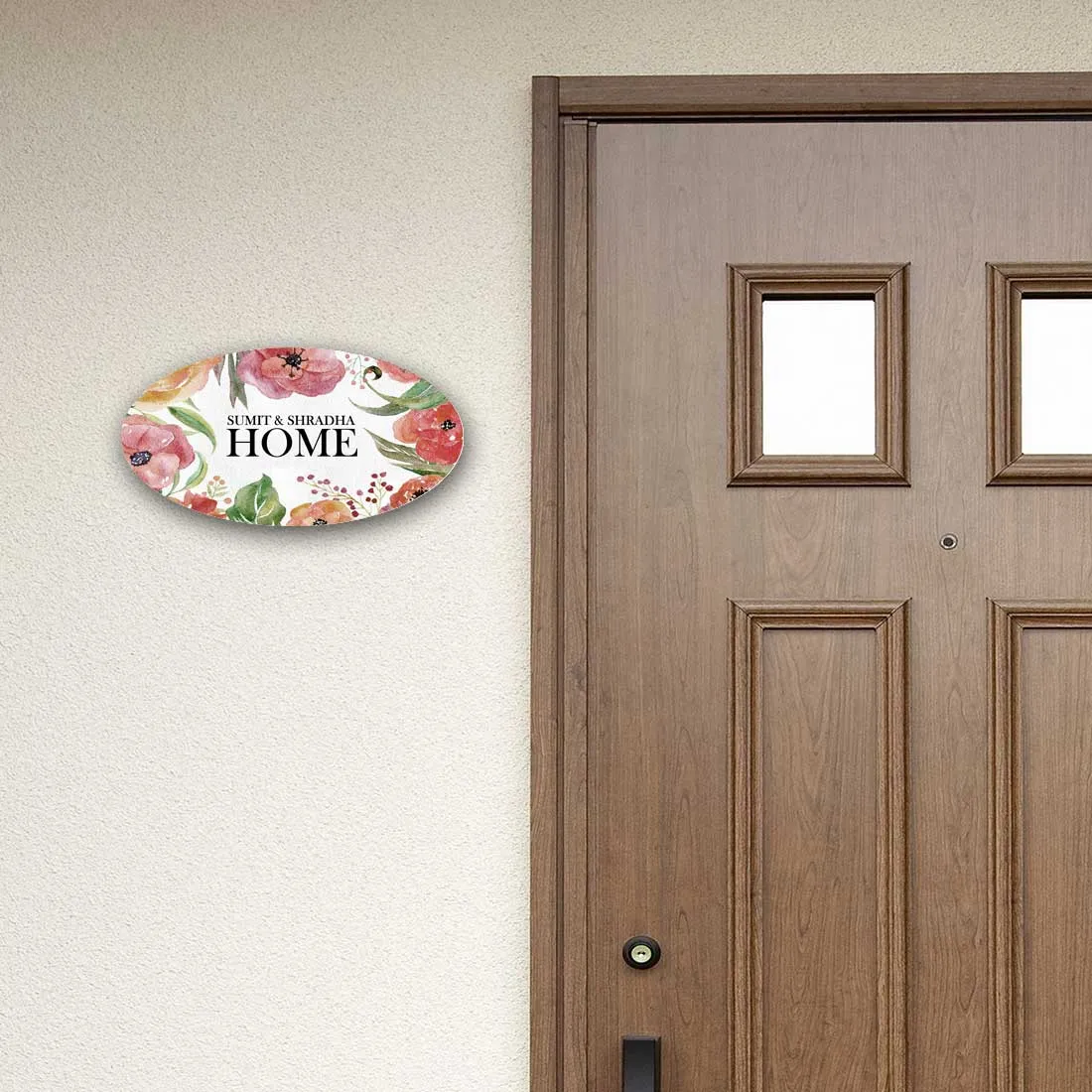 Personalised Oval Name Plates for Home Bungalows Flats