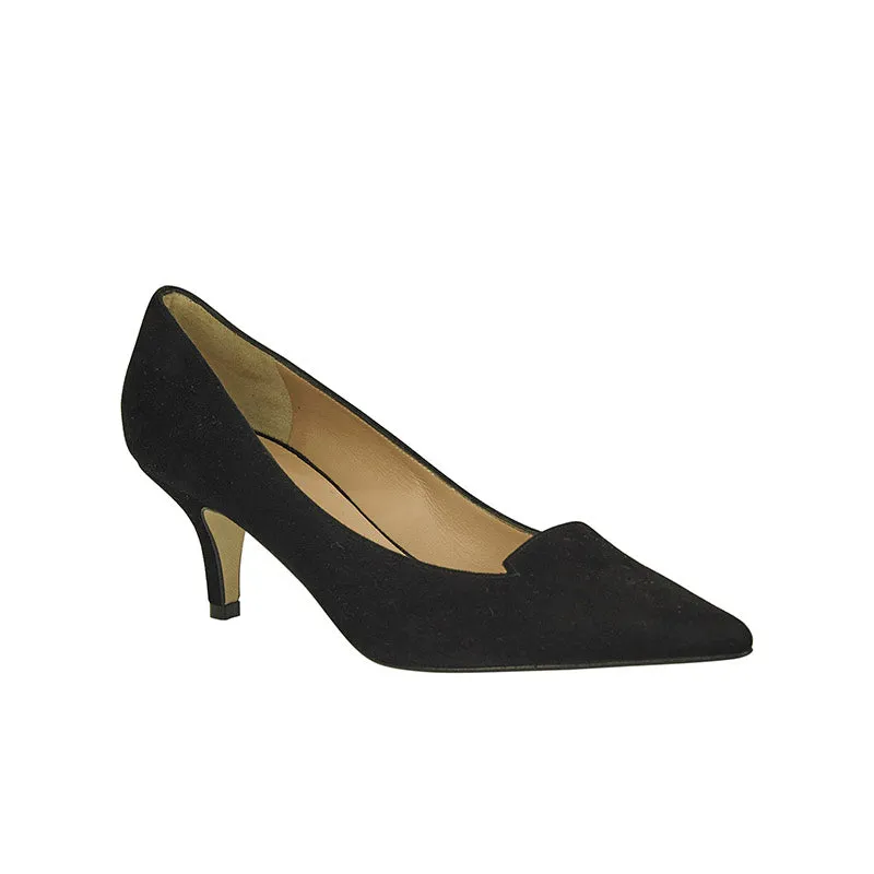 Pony Tress Pump Black Suede