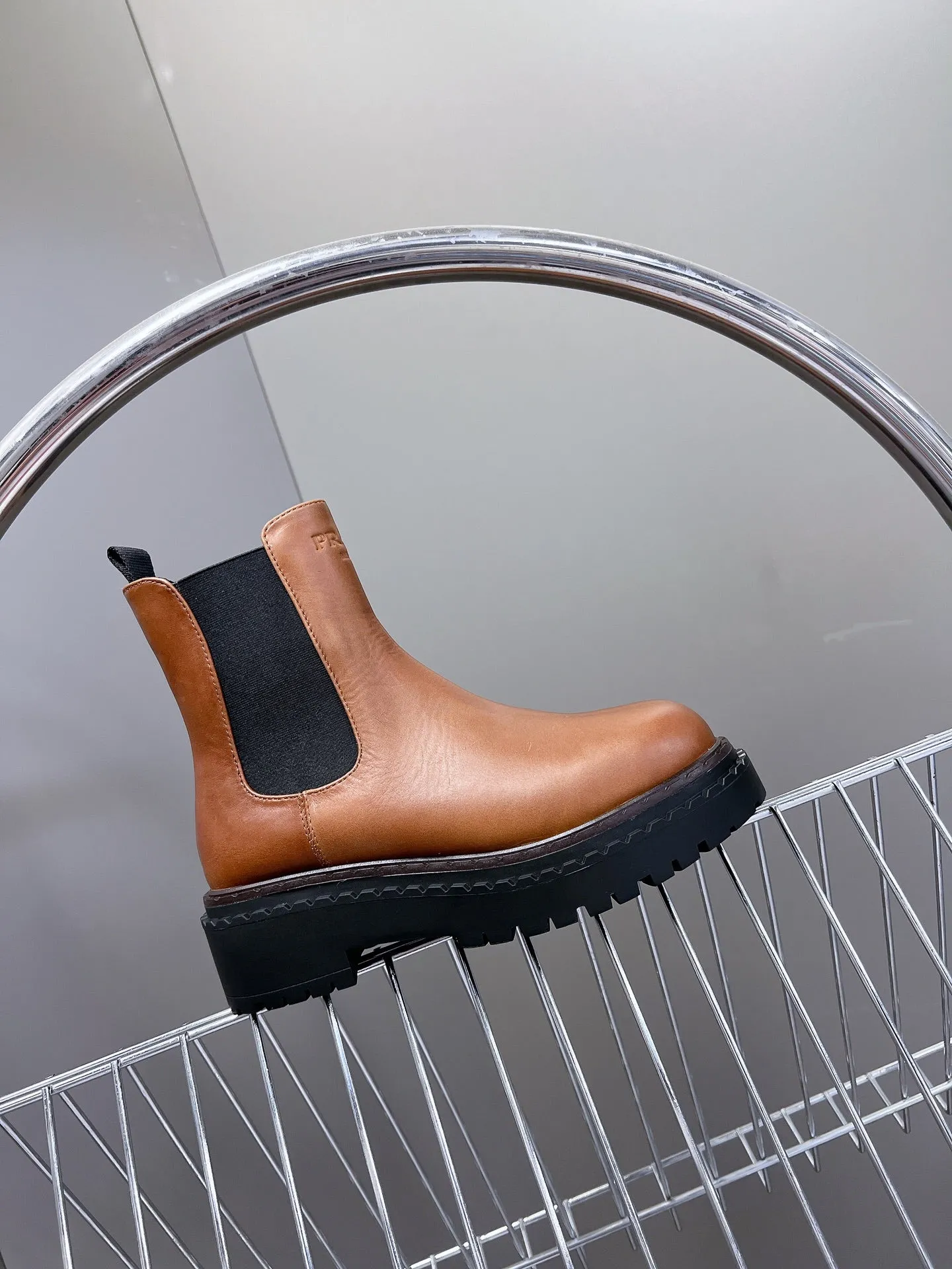 PRA CHELSEA BOOTS CARAMEL CALFSKIN