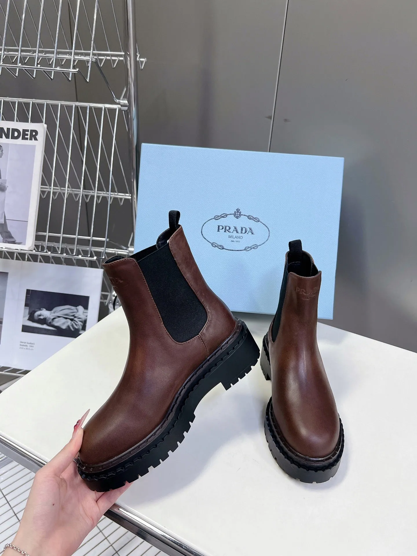 PRA CHELSEA BOOTS CHOCOLATE CALFSKIN