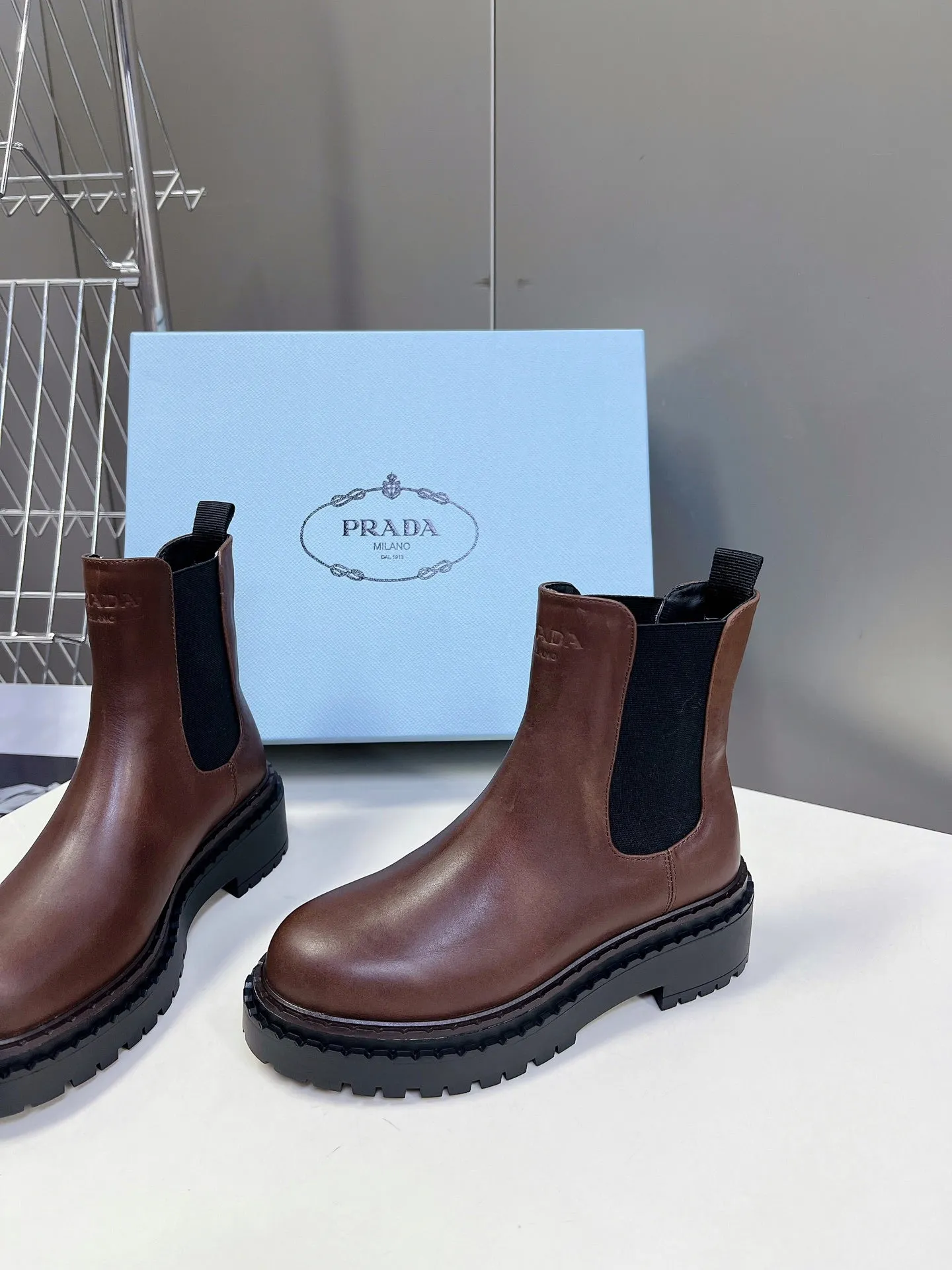 PRA CHELSEA BOOTS CHOCOLATE CALFSKIN