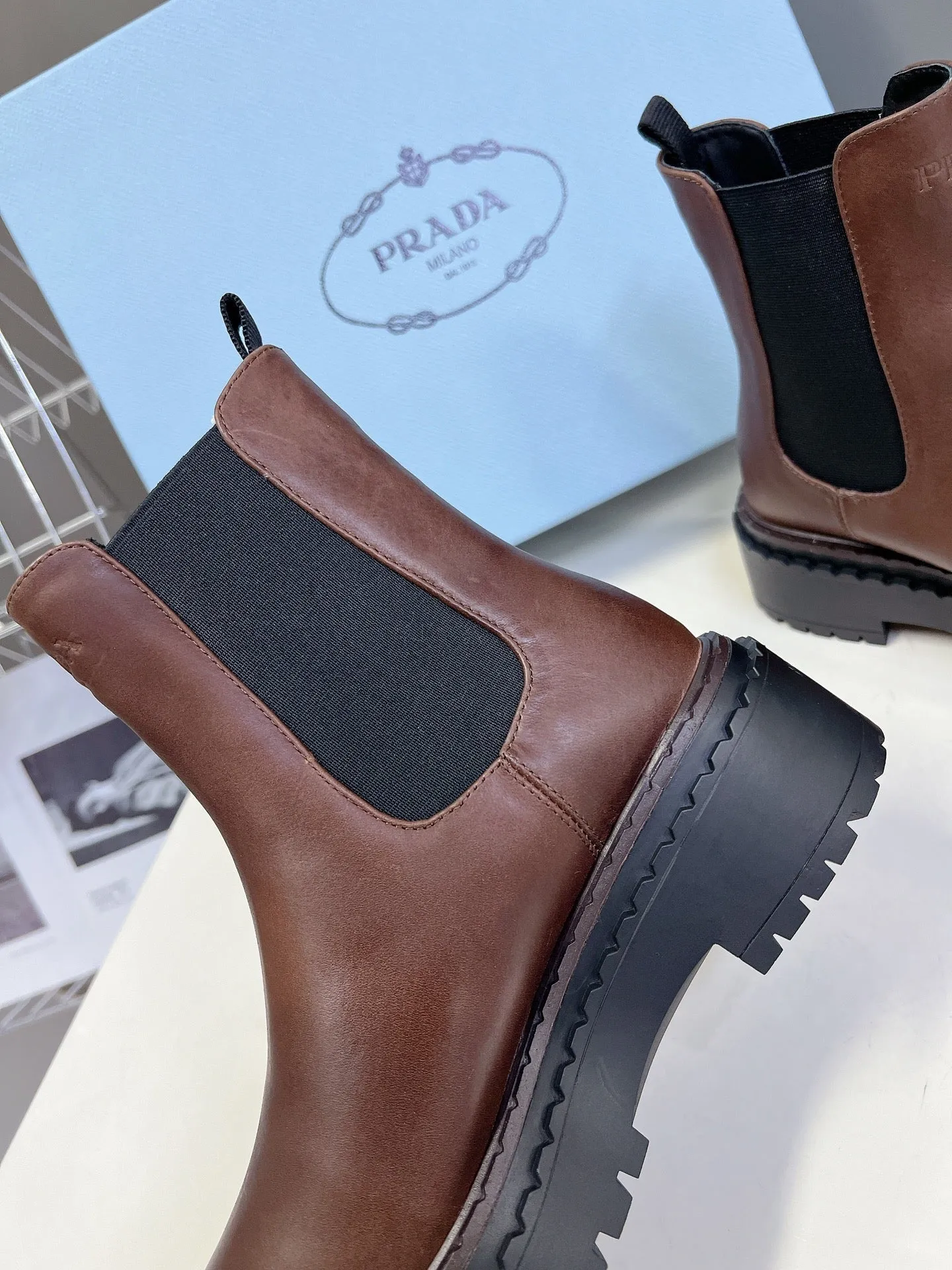 PRA CHELSEA BOOTS CHOCOLATE CALFSKIN