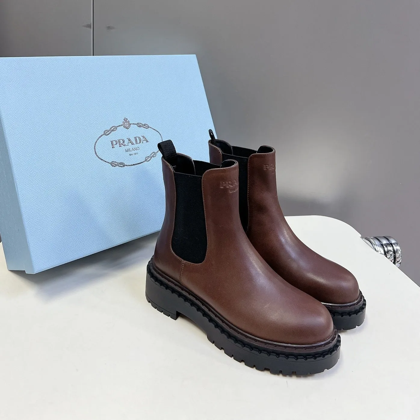 PRA CHELSEA BOOTS CHOCOLATE CALFSKIN