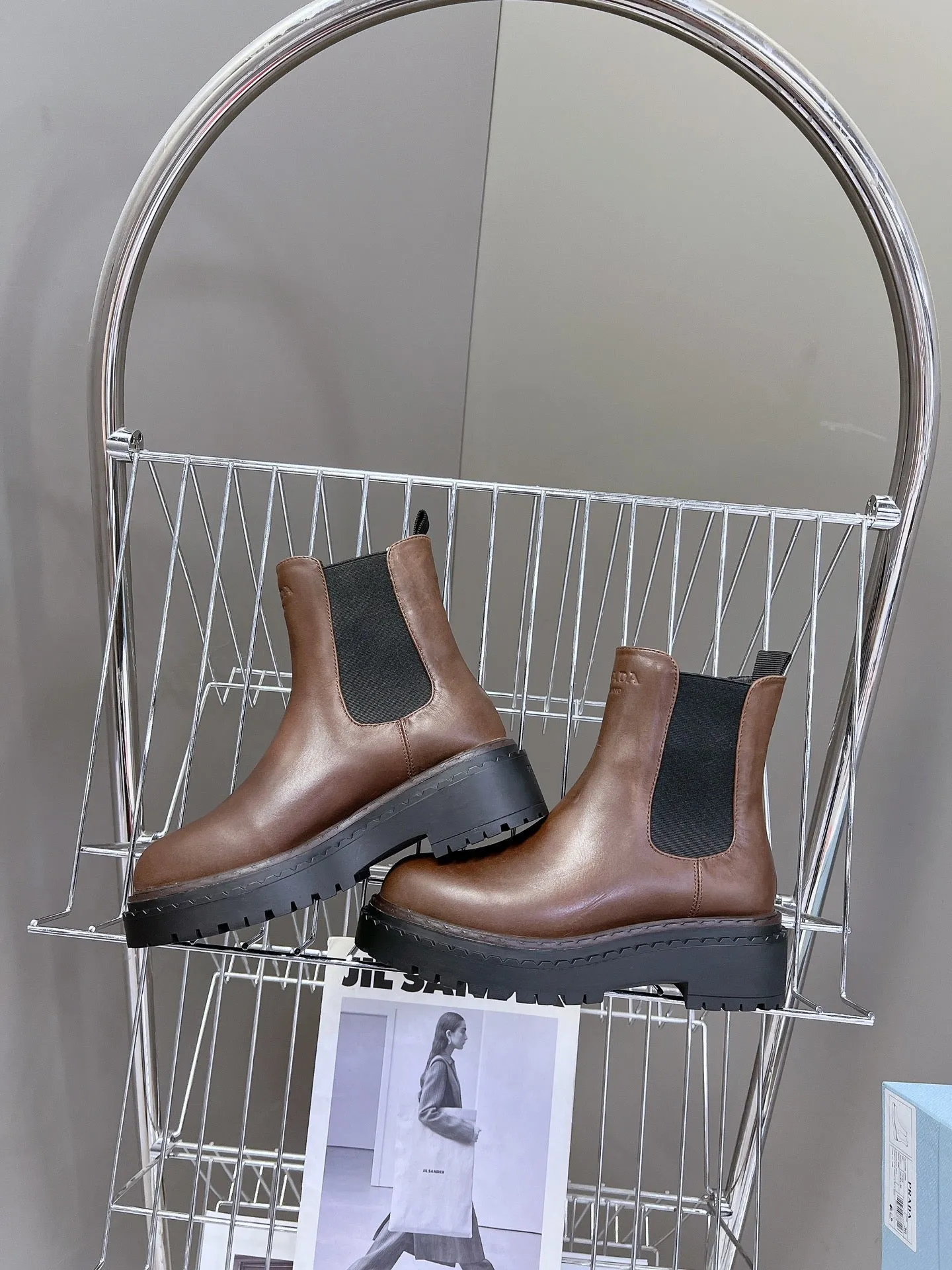 PRA CHELSEA BOOTS CHOCOLATE CALFSKIN