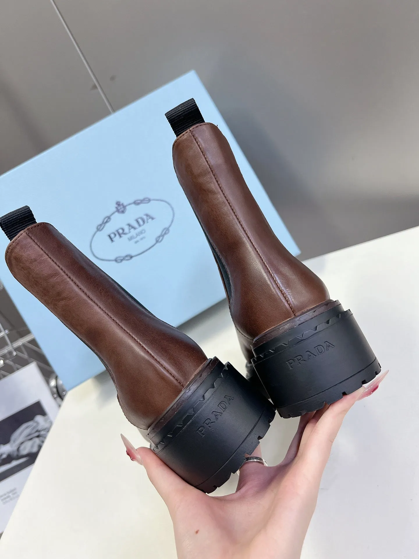 PRA CHELSEA BOOTS CHOCOLATE CALFSKIN