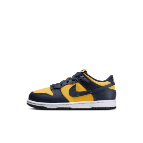 Preschool Nike Dunk Low - Varsity Maize/Midnight Navy/White