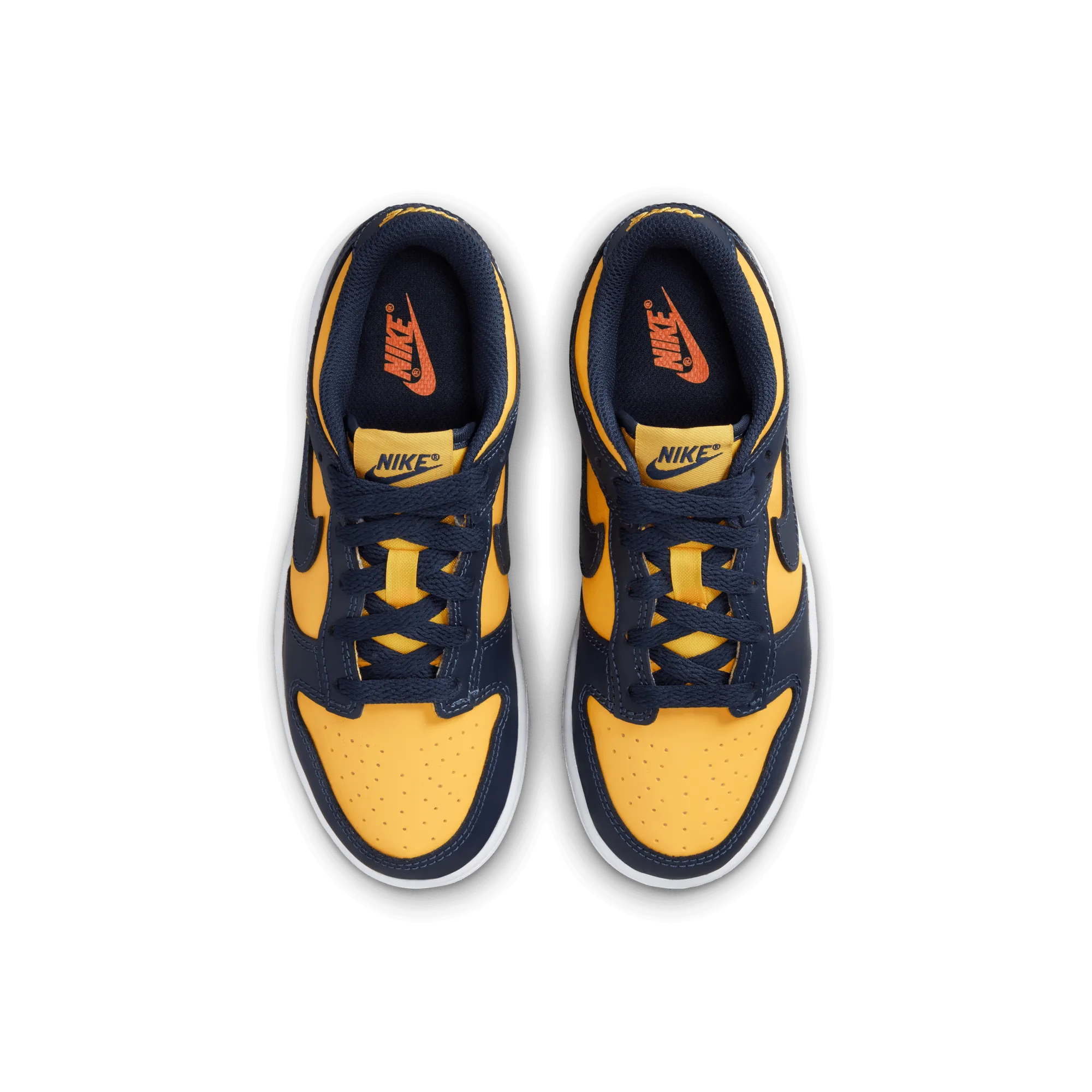 Preschool Nike Dunk Low - Varsity Maize/Midnight Navy/White