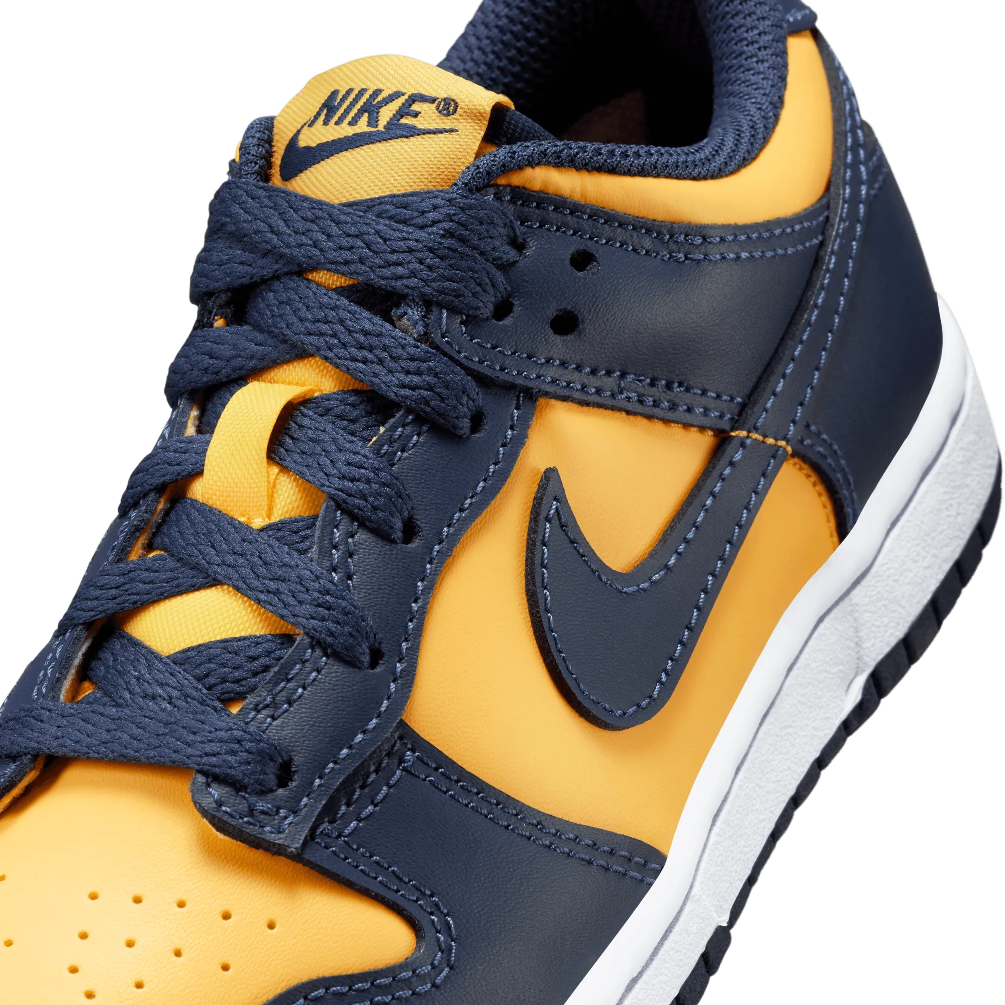 Preschool Nike Dunk Low - Varsity Maize/Midnight Navy/White