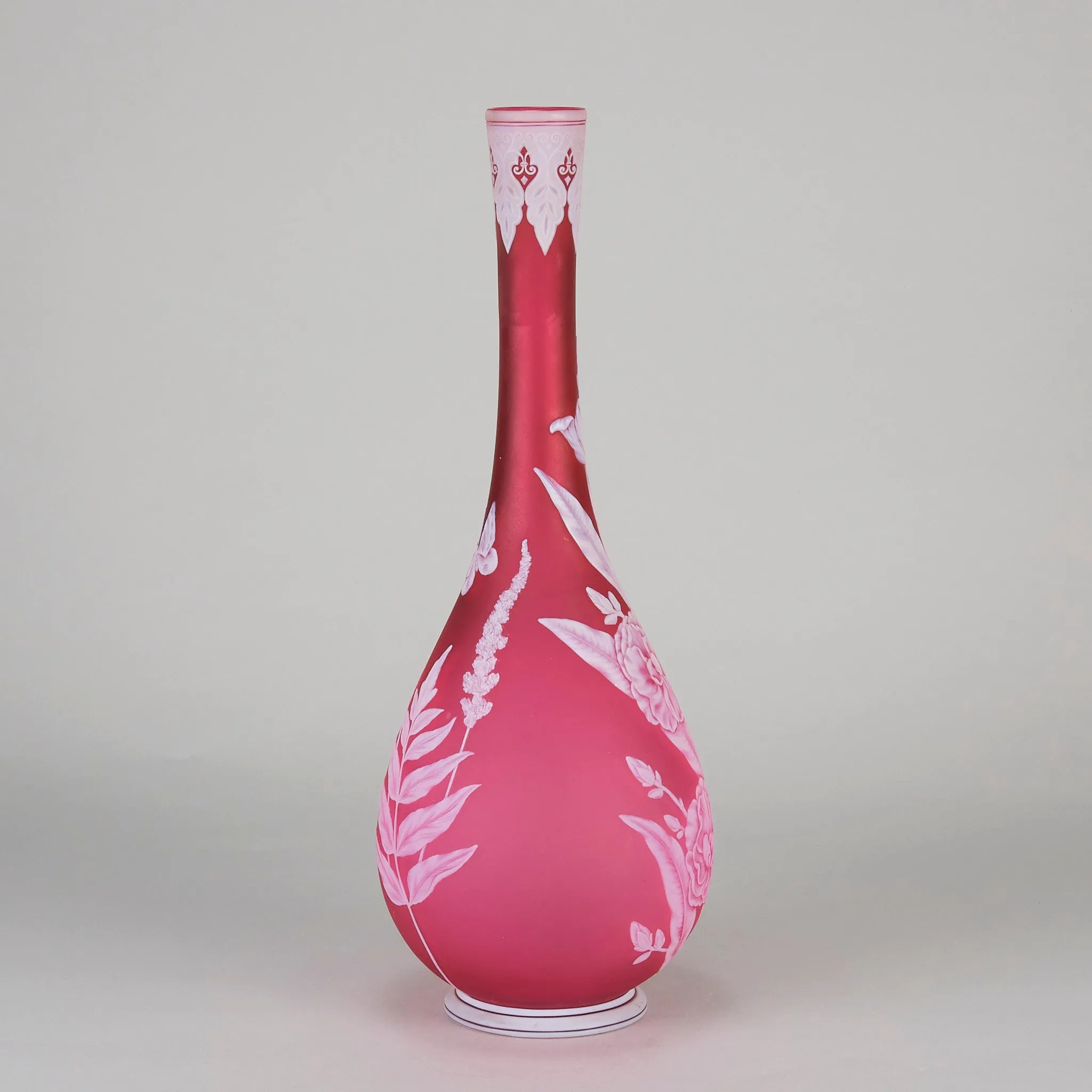 "Oleander Vase" by Thomas Webb