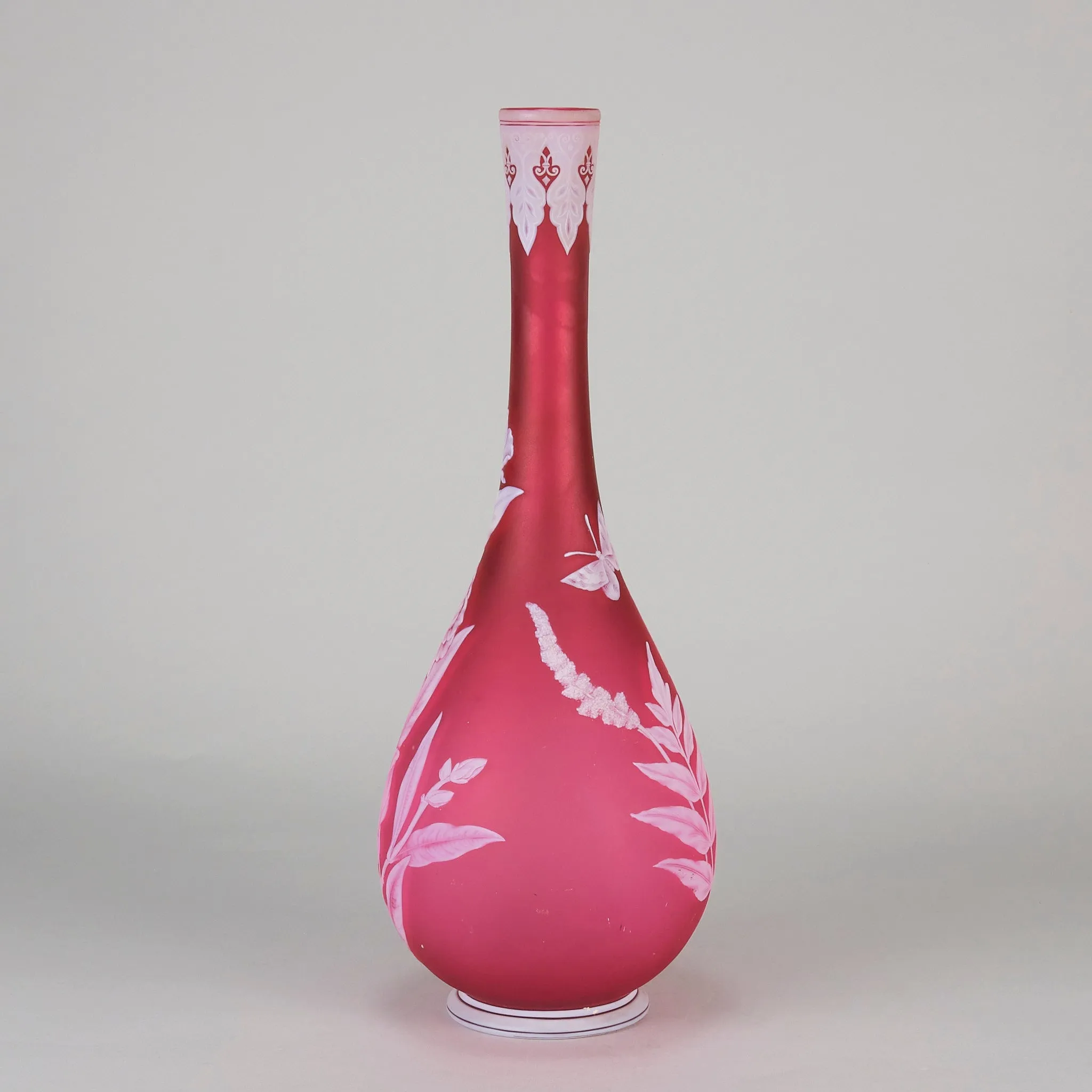 "Oleander Vase" by Thomas Webb