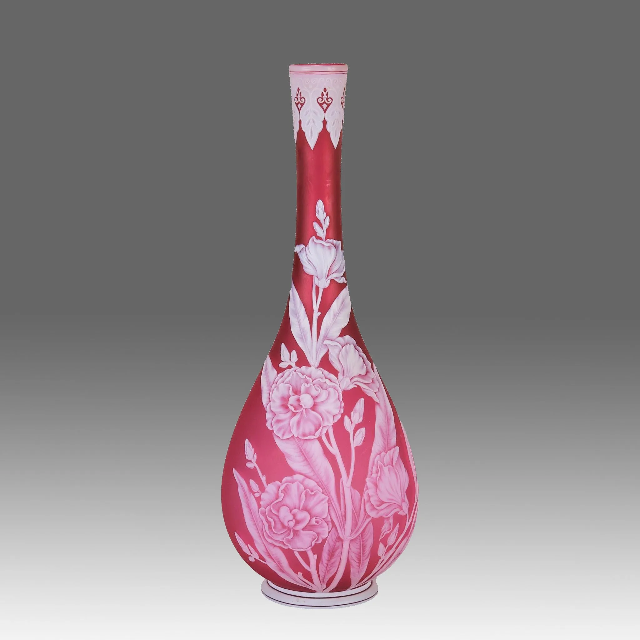 "Oleander Vase" by Thomas Webb