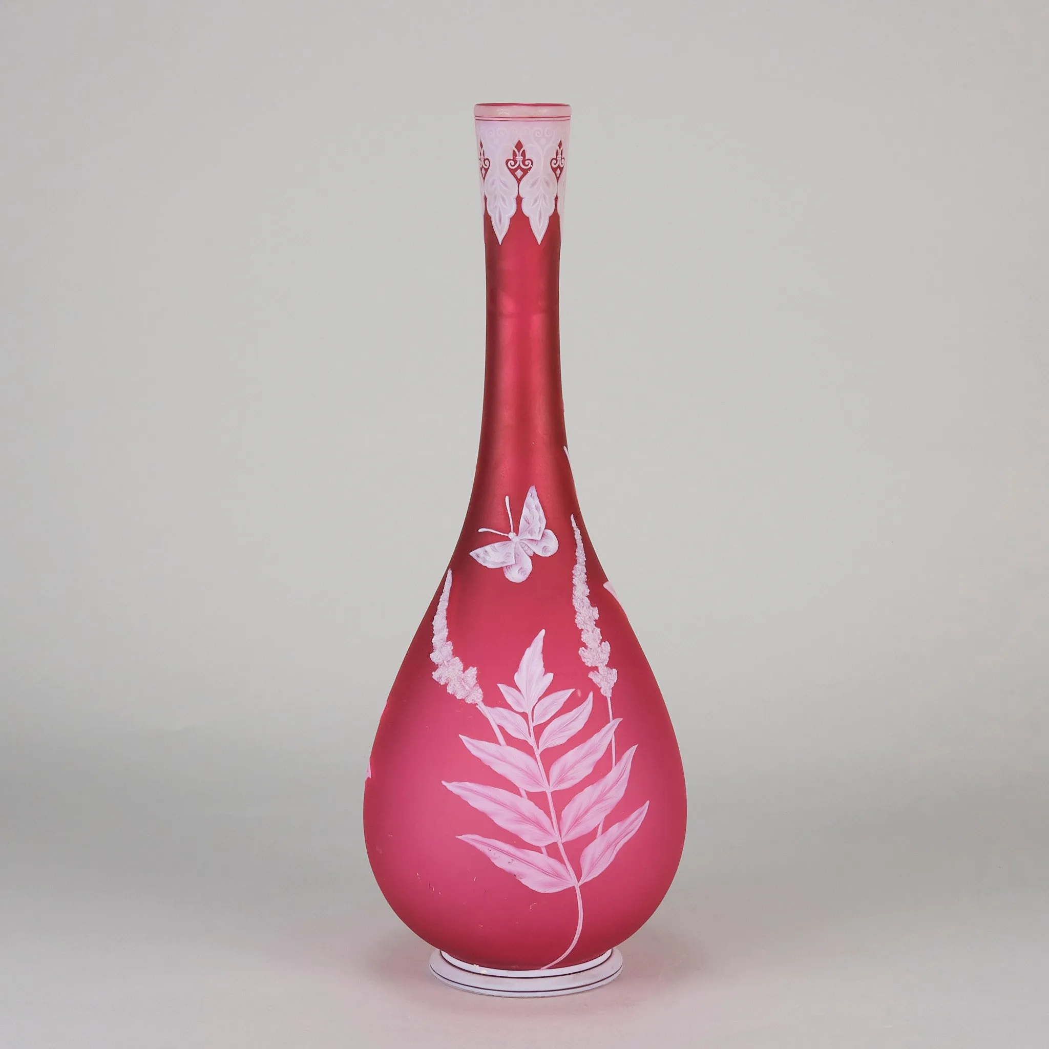 "Oleander Vase" by Thomas Webb