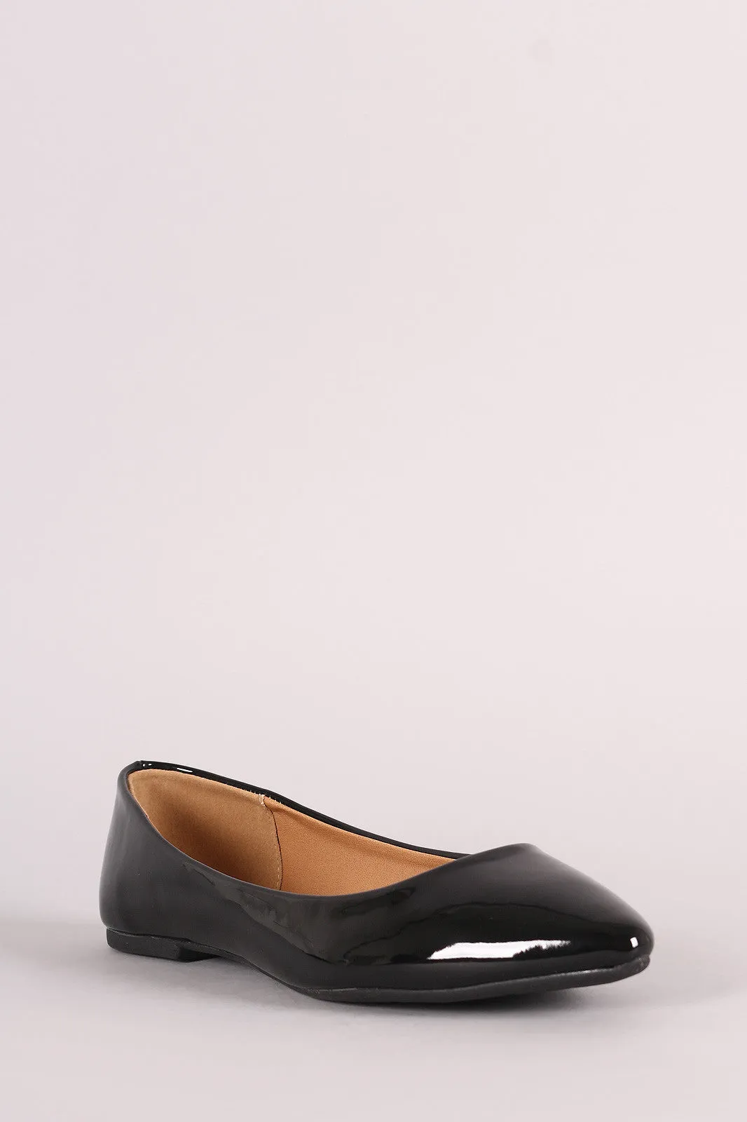 Qupid Pointy Toe Slip On Flat