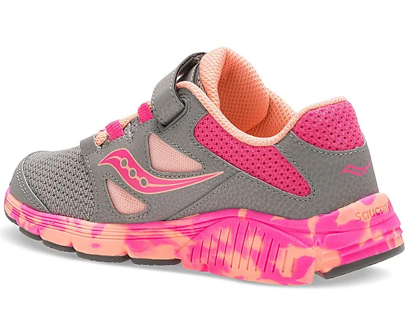 Saucony Grey/Orange/Pink Kotaro 4 Children's/Youth Sneaker