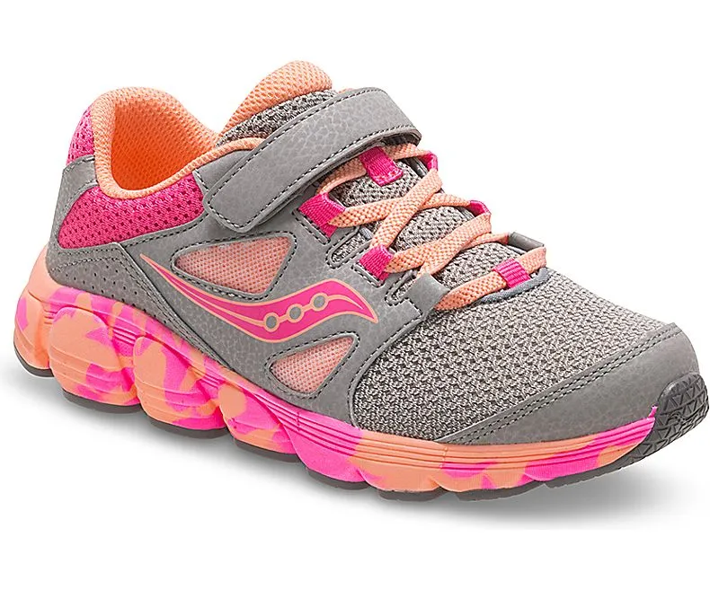 Saucony Grey/Orange/Pink Kotaro 4 Children's/Youth Sneaker