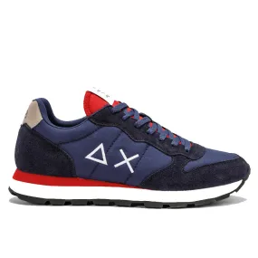 Scarpe Uomo Sun68 Sneakers Tom Solid Nylon Navy Blue - Z41101