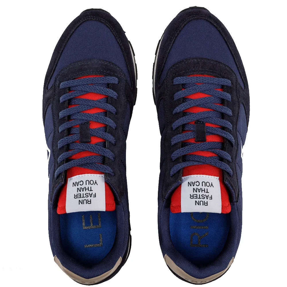 Scarpe Uomo Sun68 Sneakers Tom Solid Nylon Navy Blue - Z41101