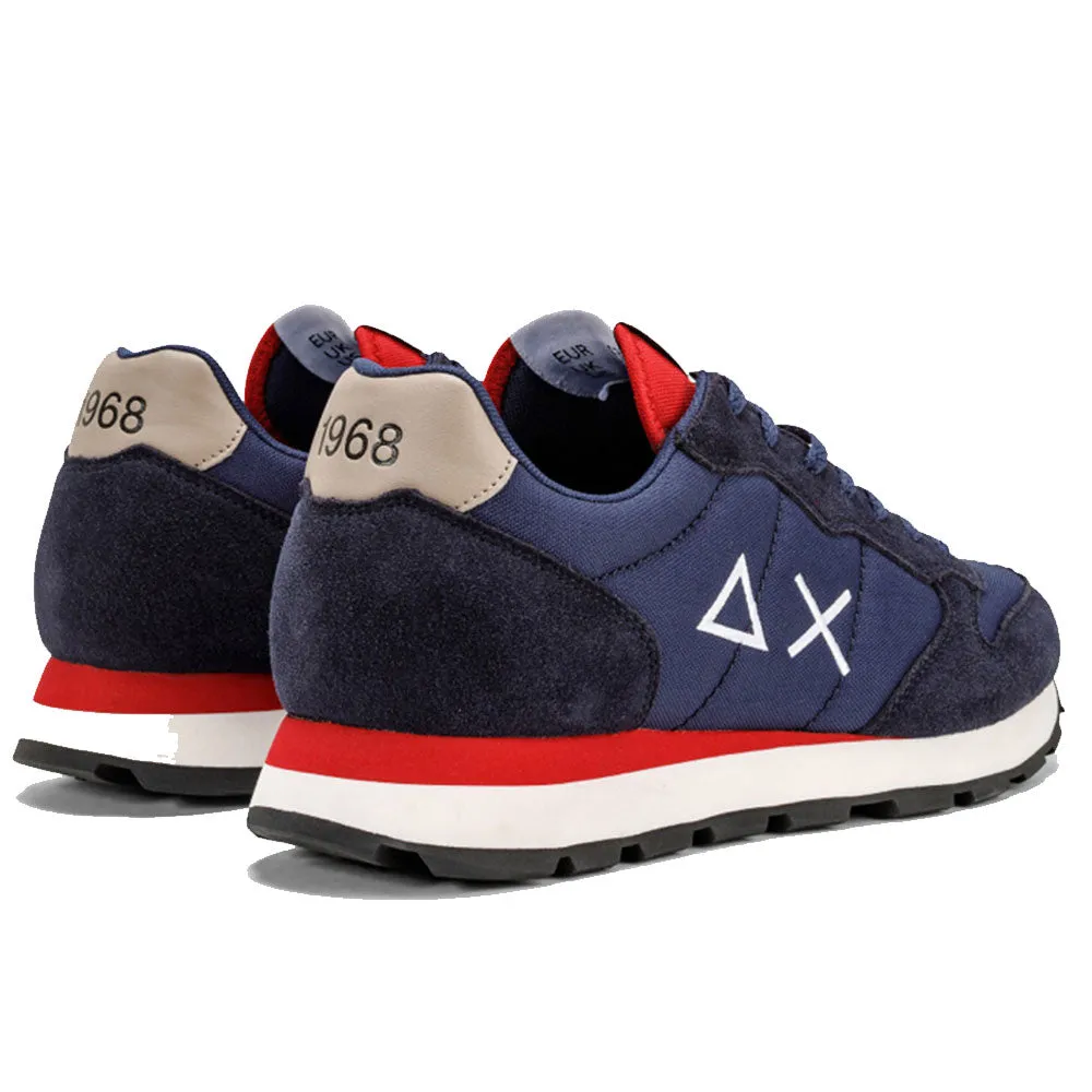 Scarpe Uomo Sun68 Sneakers Tom Solid Nylon Navy Blue - Z41101