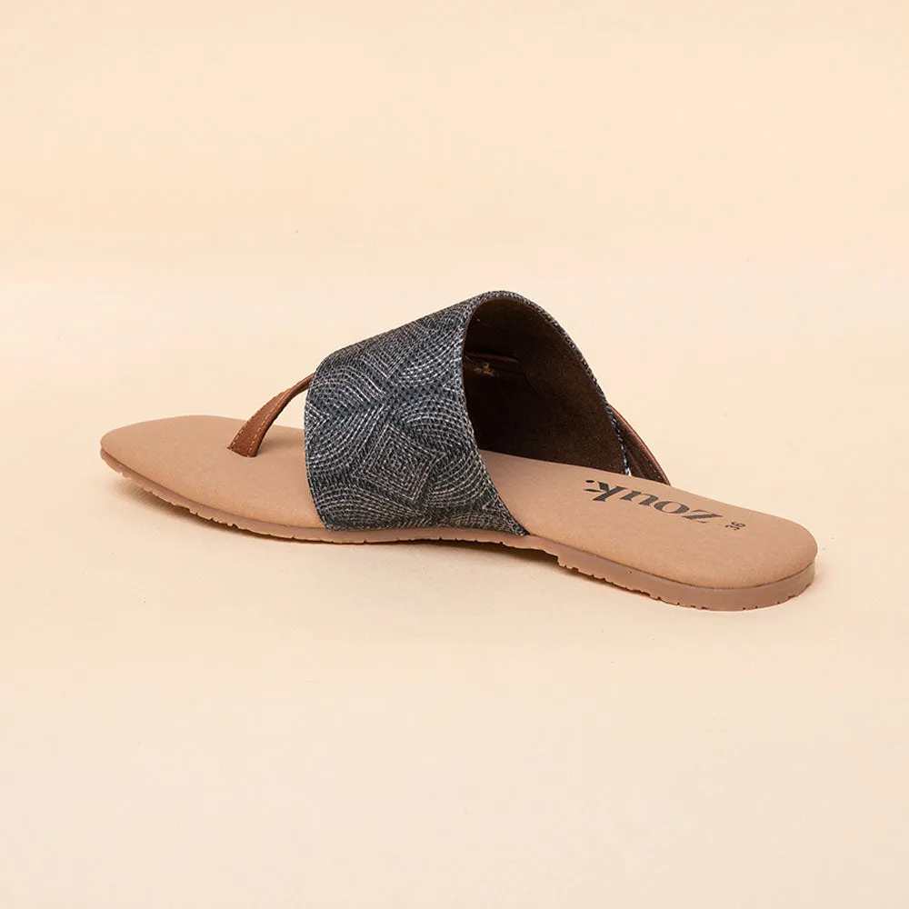 Shalimar Qila Side Toe Flats