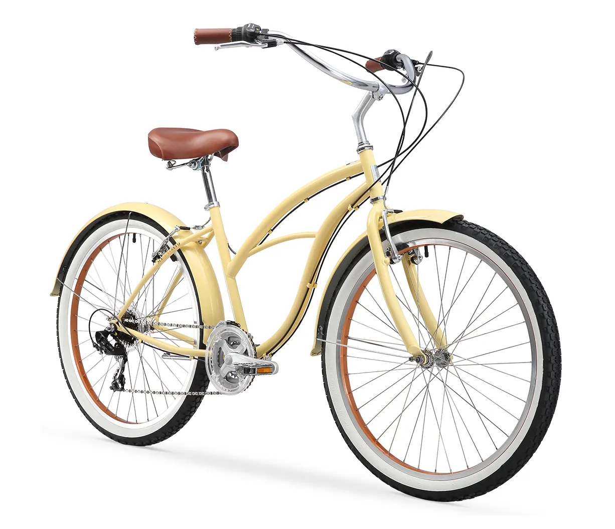 sixthreezero Scholar Women's 26" 21 Speed Beach Cruiser Bicycle