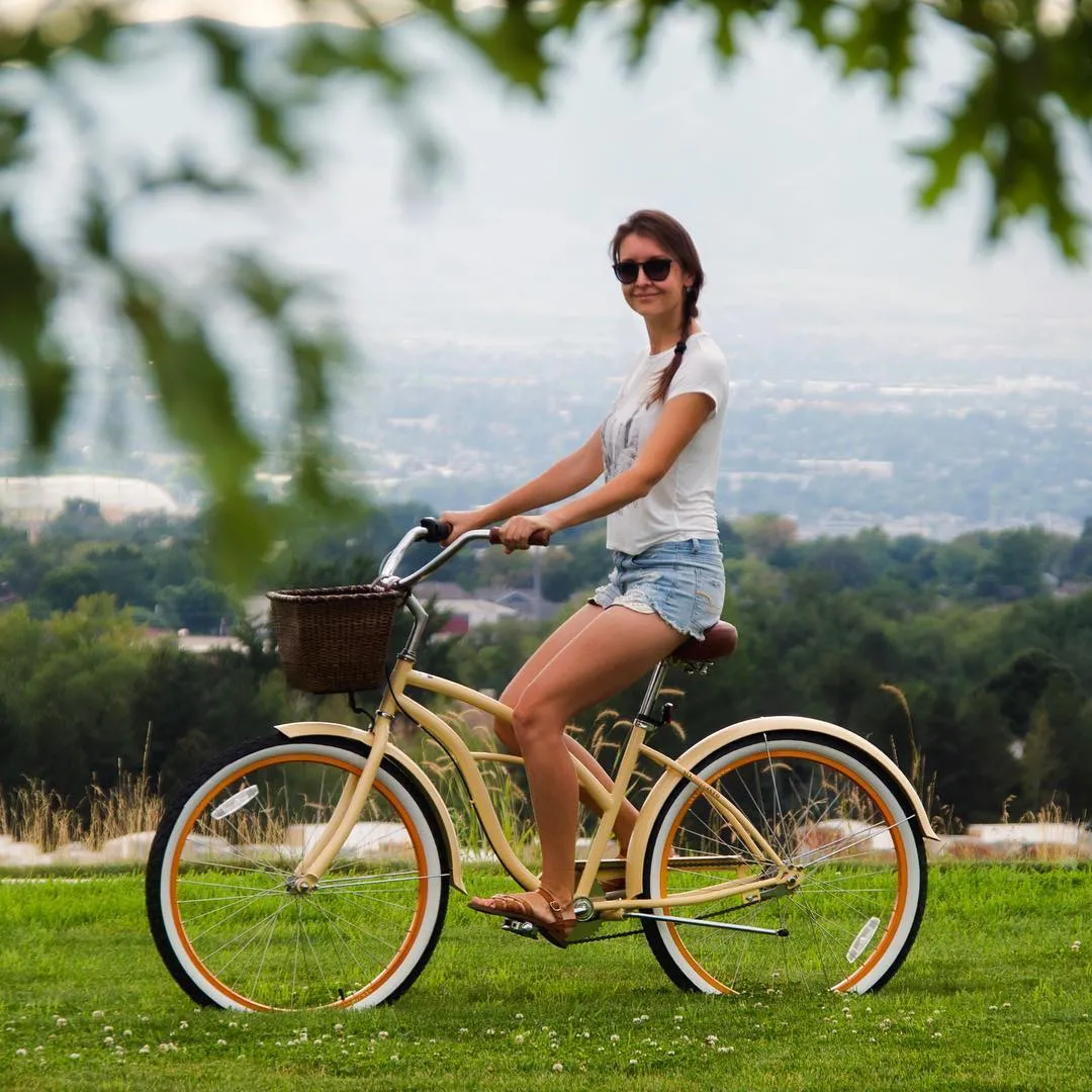 sixthreezero Scholar Women's 26" 21 Speed Beach Cruiser Bicycle