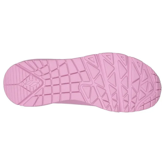 Skechers Uno Stand On Air Womens Trainer  Mono Pink Clearance LAST ONE